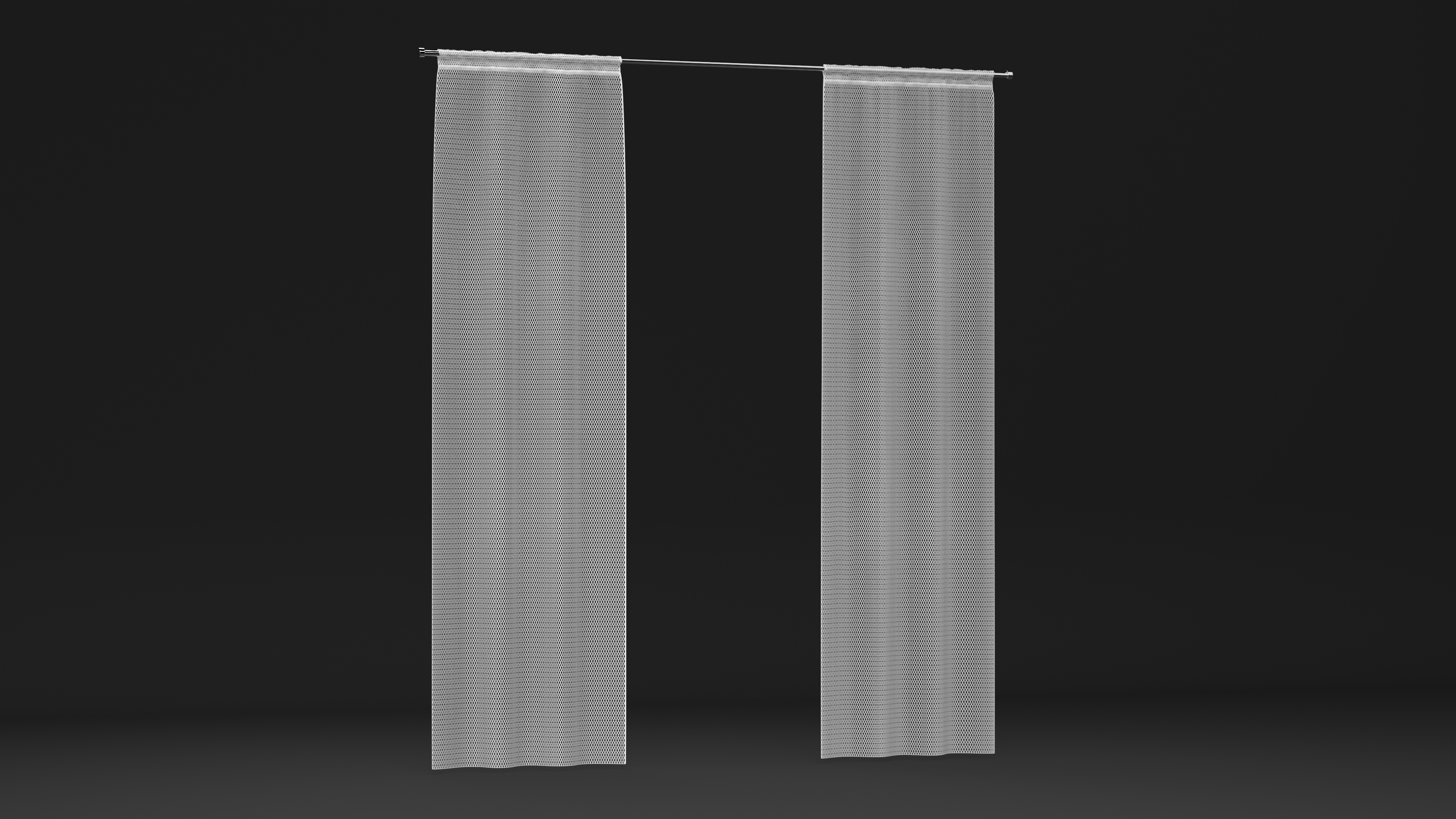 Net Curtains IKEA LILL 3D