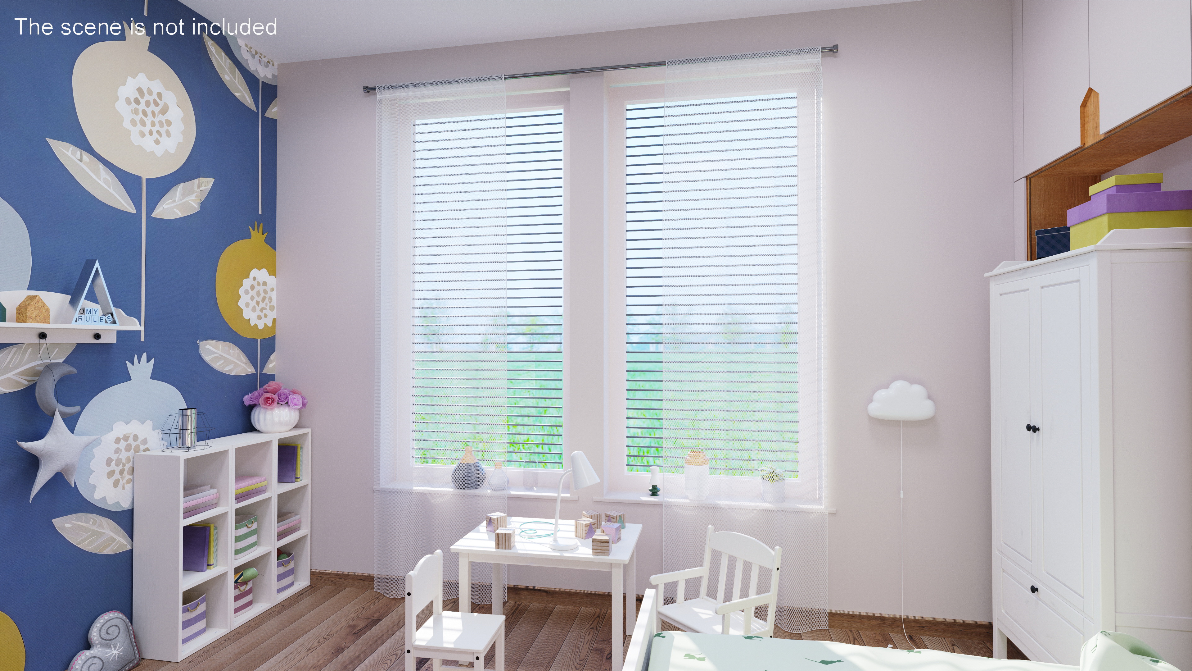 Net Curtains IKEA LILL 3D