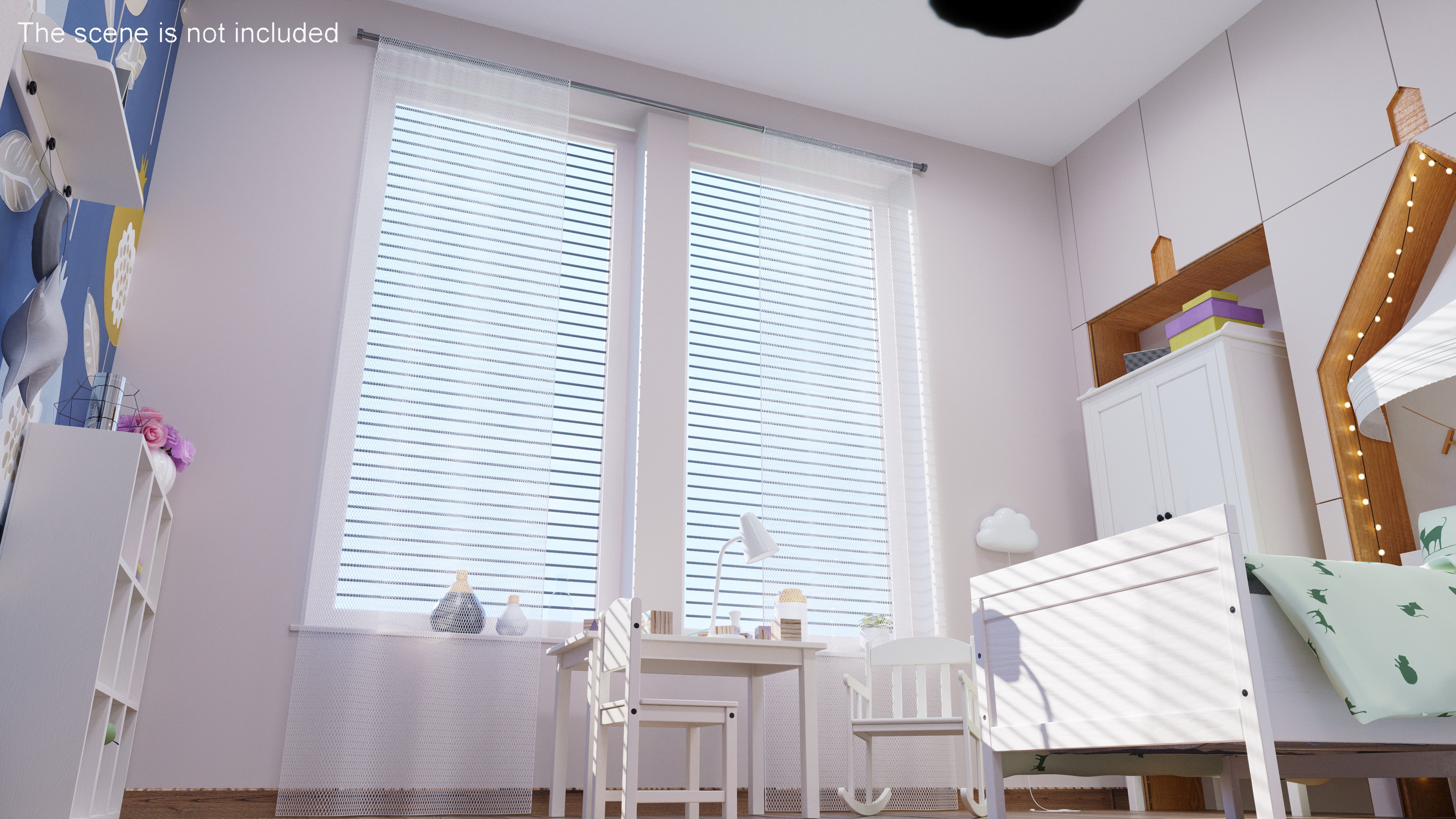 Net Curtains IKEA LILL 3D