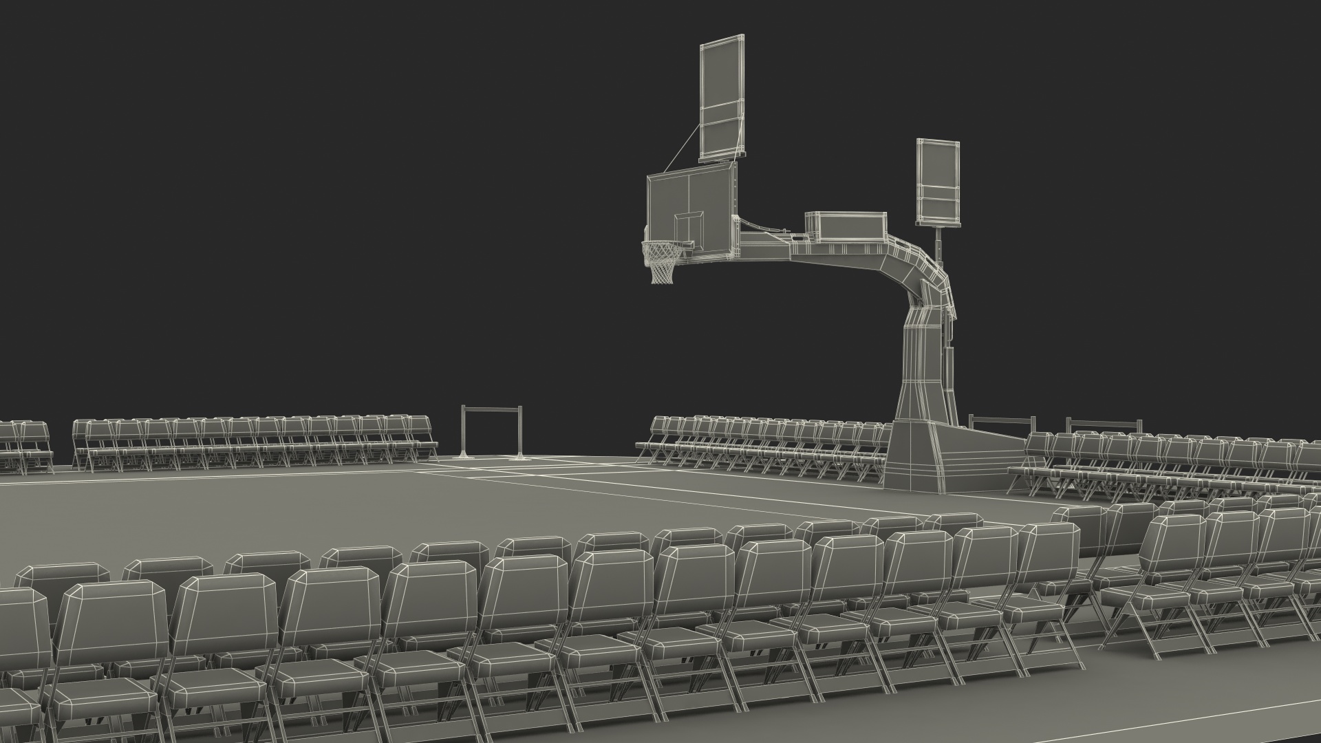 3D Basketball Court