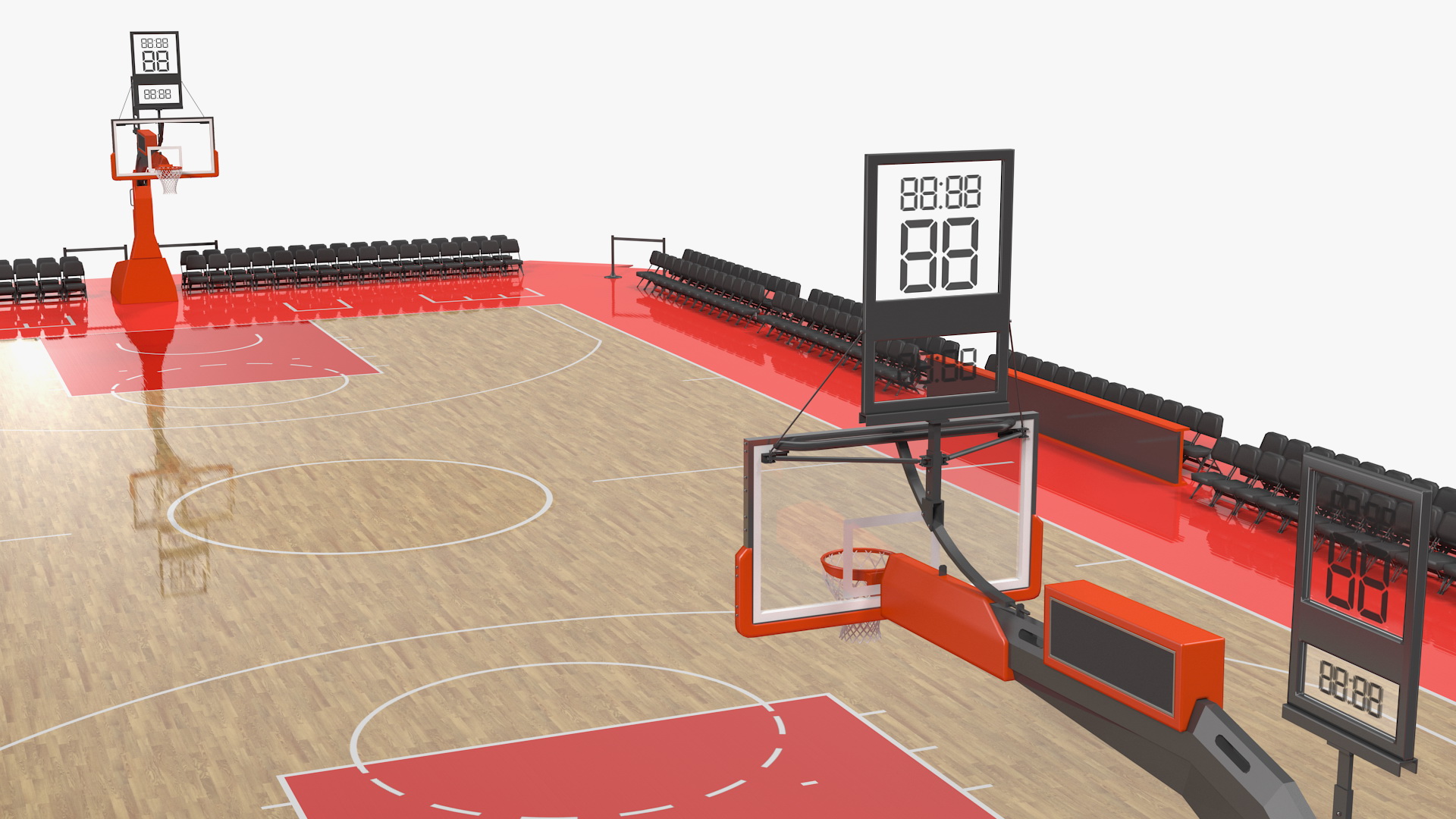 3D Basketball Court