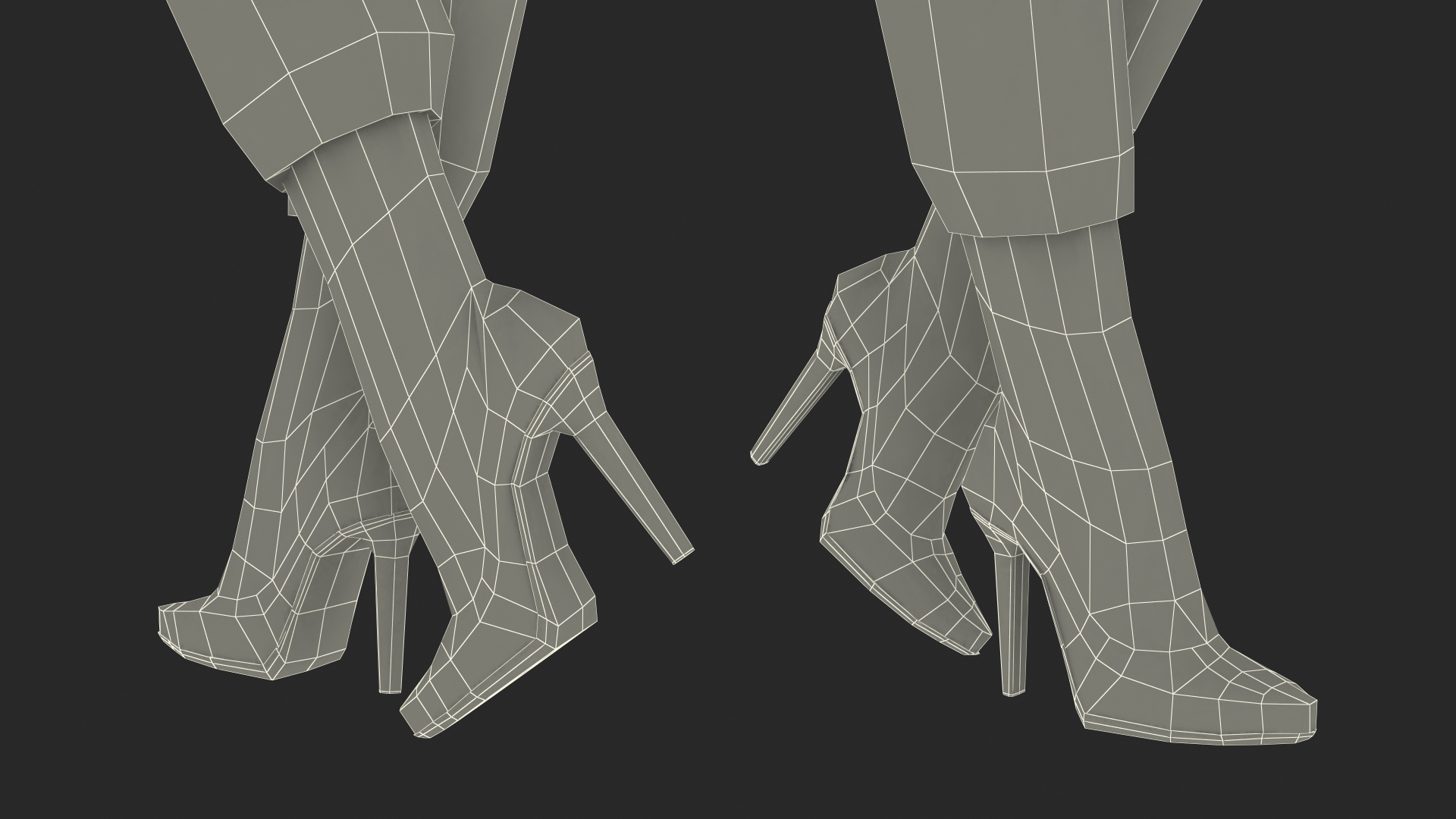 3D model Women in Casual Street Clothes