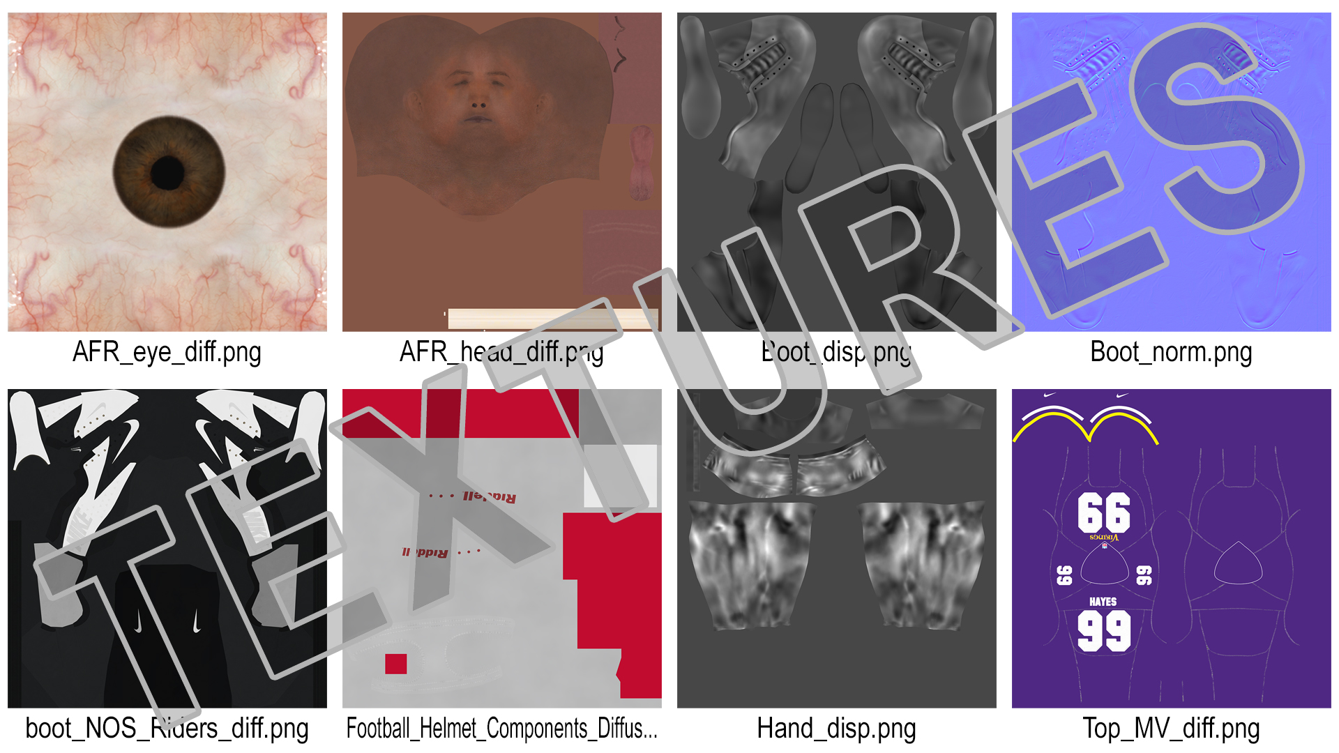 3D Minnesota Vikings American Football Player Crouching Fur