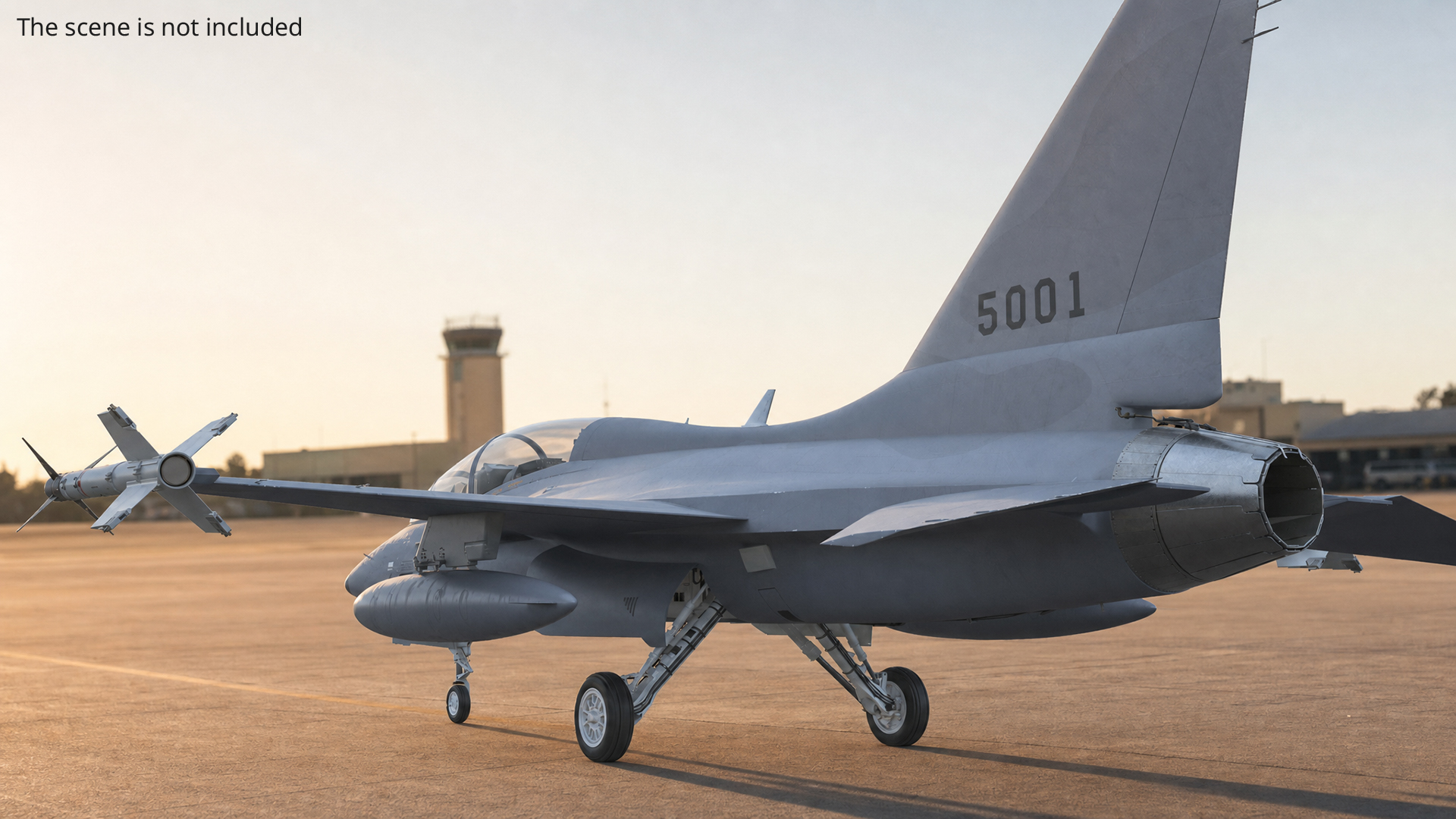 Tactical Strike Aircraft with Air Weapons Rigged - view 4