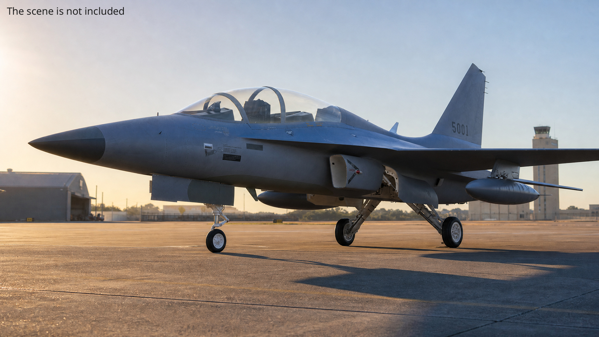 Tactical Strike Aircraft with Air Weapons Rigged - view 3