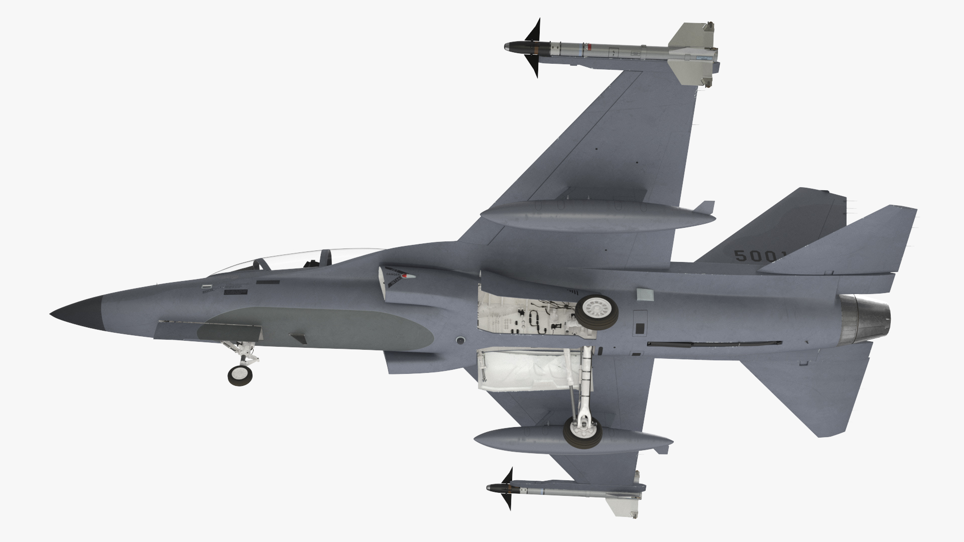 Tactical Strike Aircraft with Air Weapons Rigged - view 11