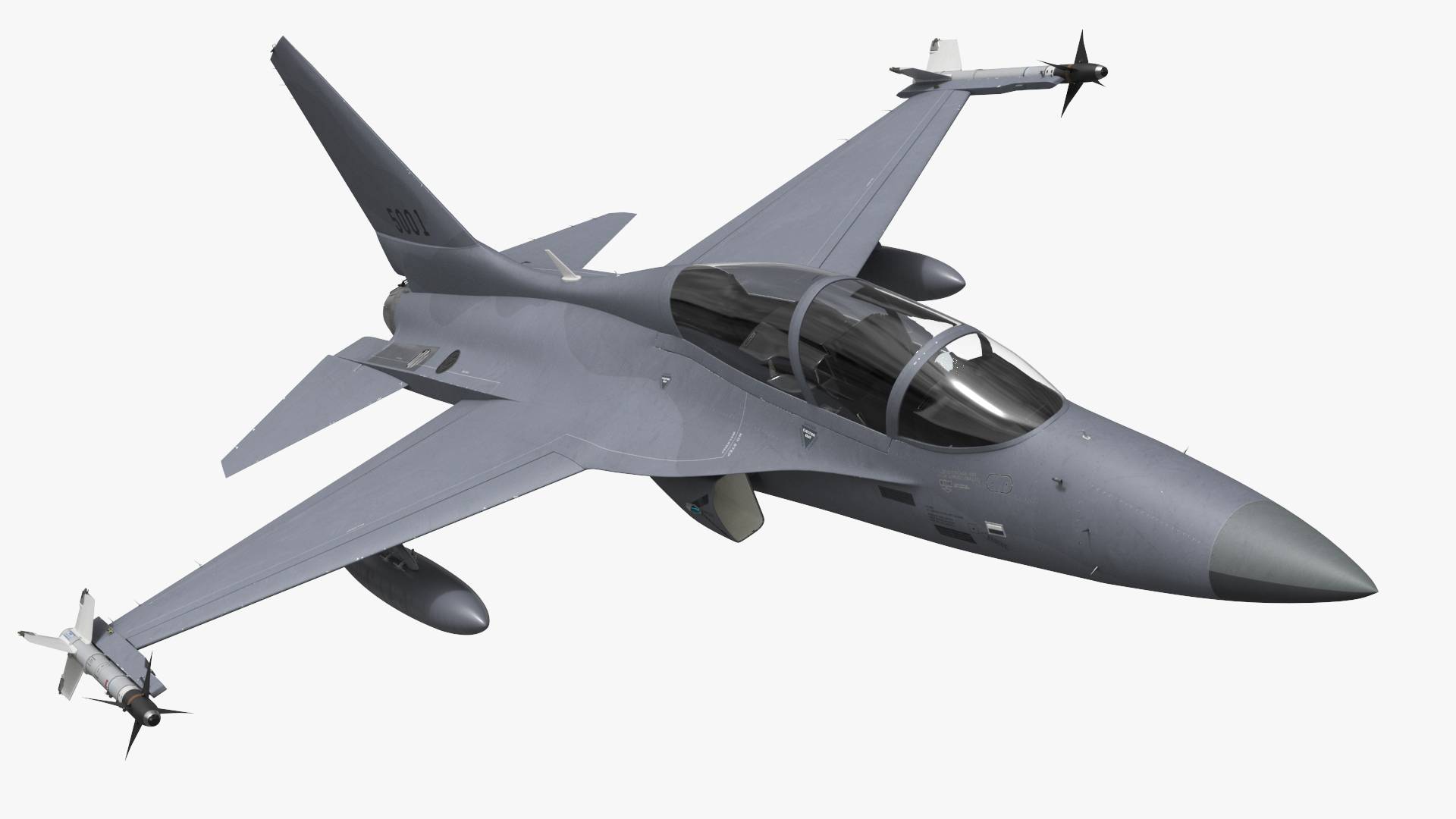 Tactical Strike Aircraft with Air Weapons Rigged - view 2