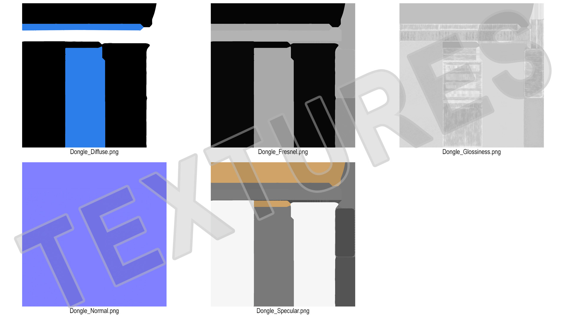 USB 3.0 Dongle 3D model