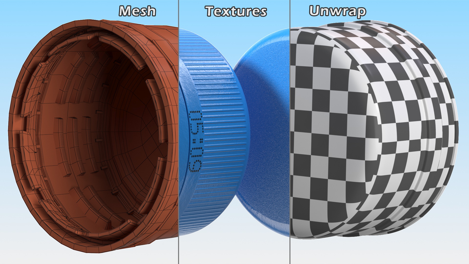 3D Plastic Bottle Cap model