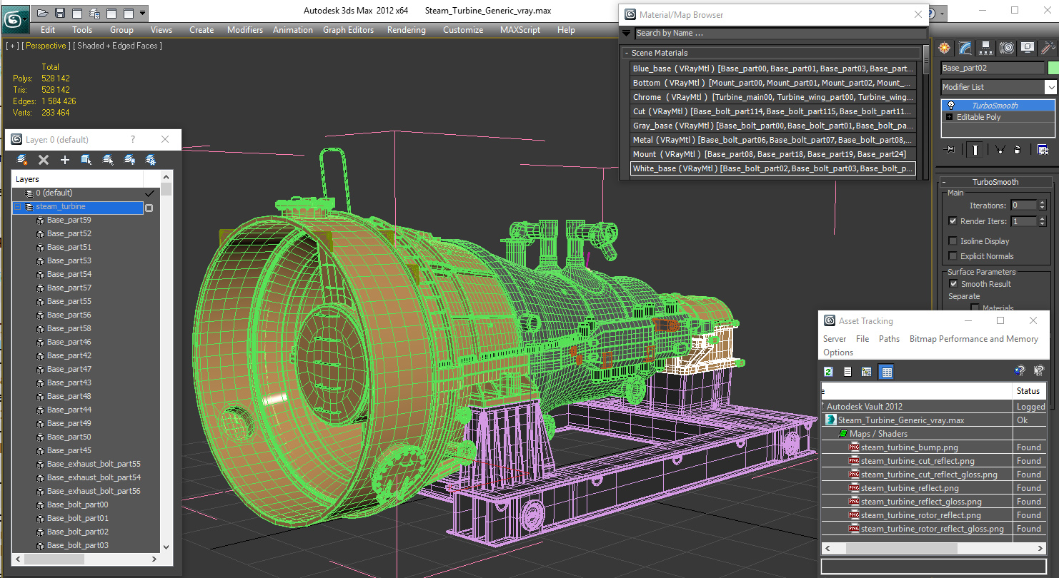 3D Steam Turbine Generic
