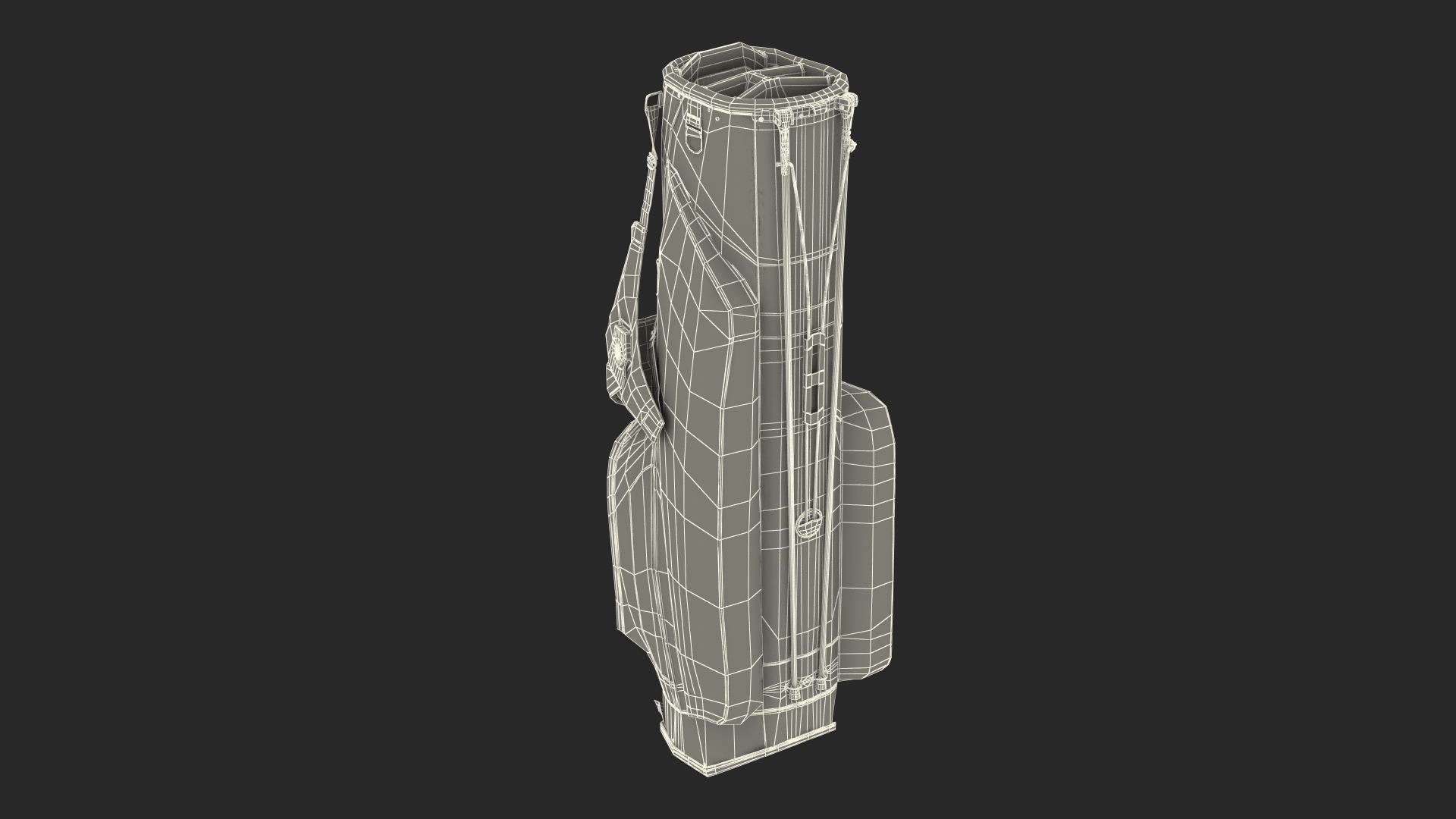 Golf Bag Nike with Stand 3D model