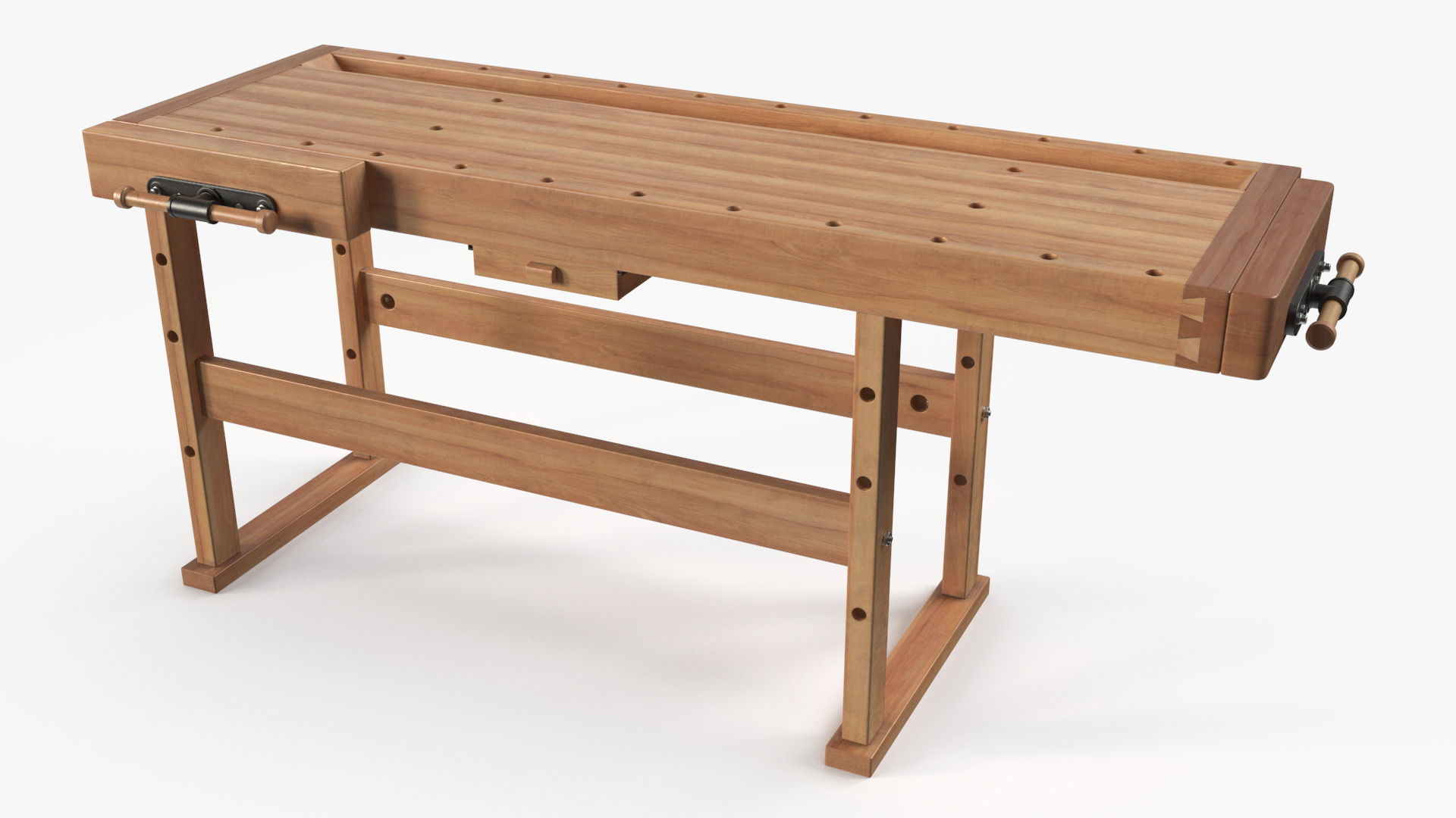 Wood Workbench 3D model