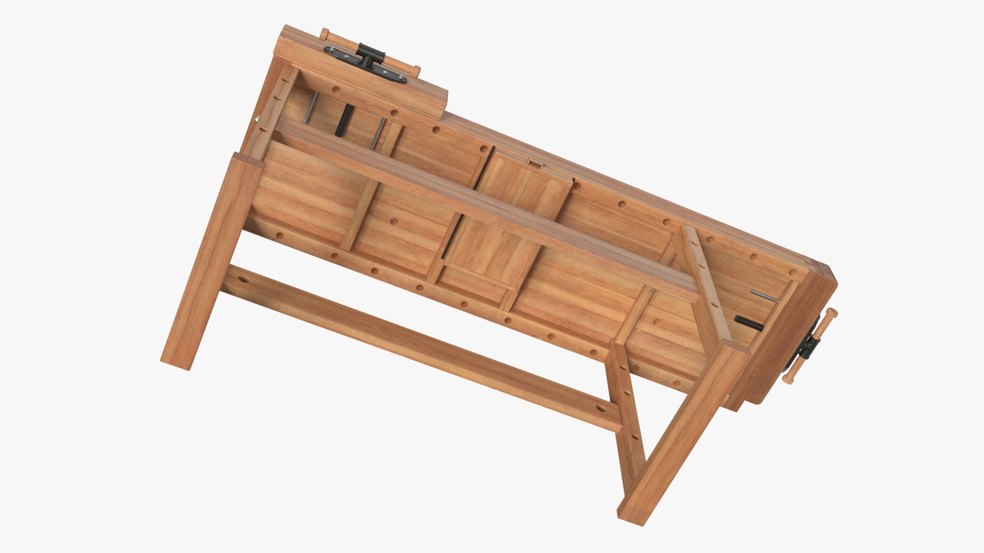 Wood Workbench 3D model