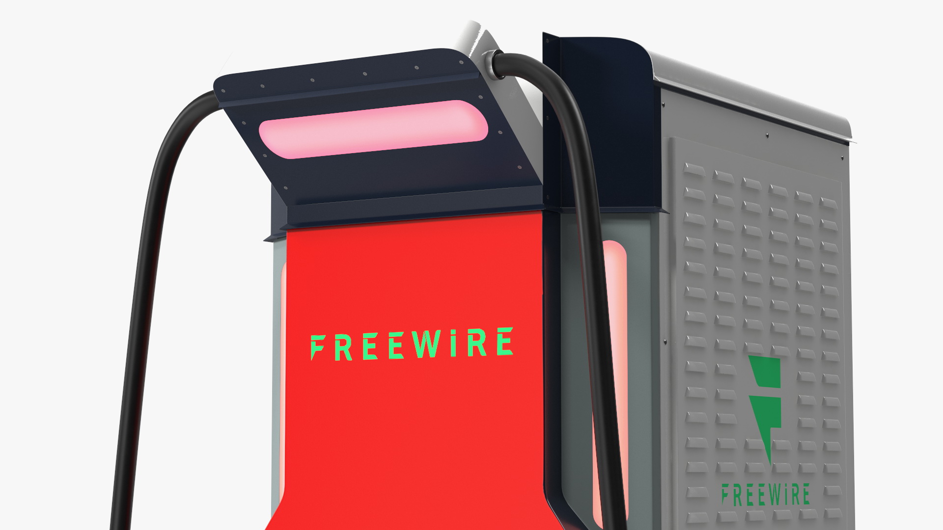 3D model Freewire Ultrafast EV Boost Charger 200 Red Rigged
