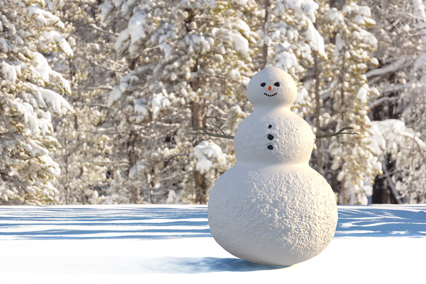 Snowman 3D model