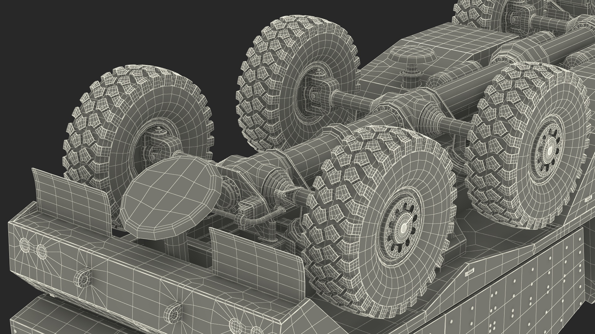 3D Morana Green Dirty Military Howitzer