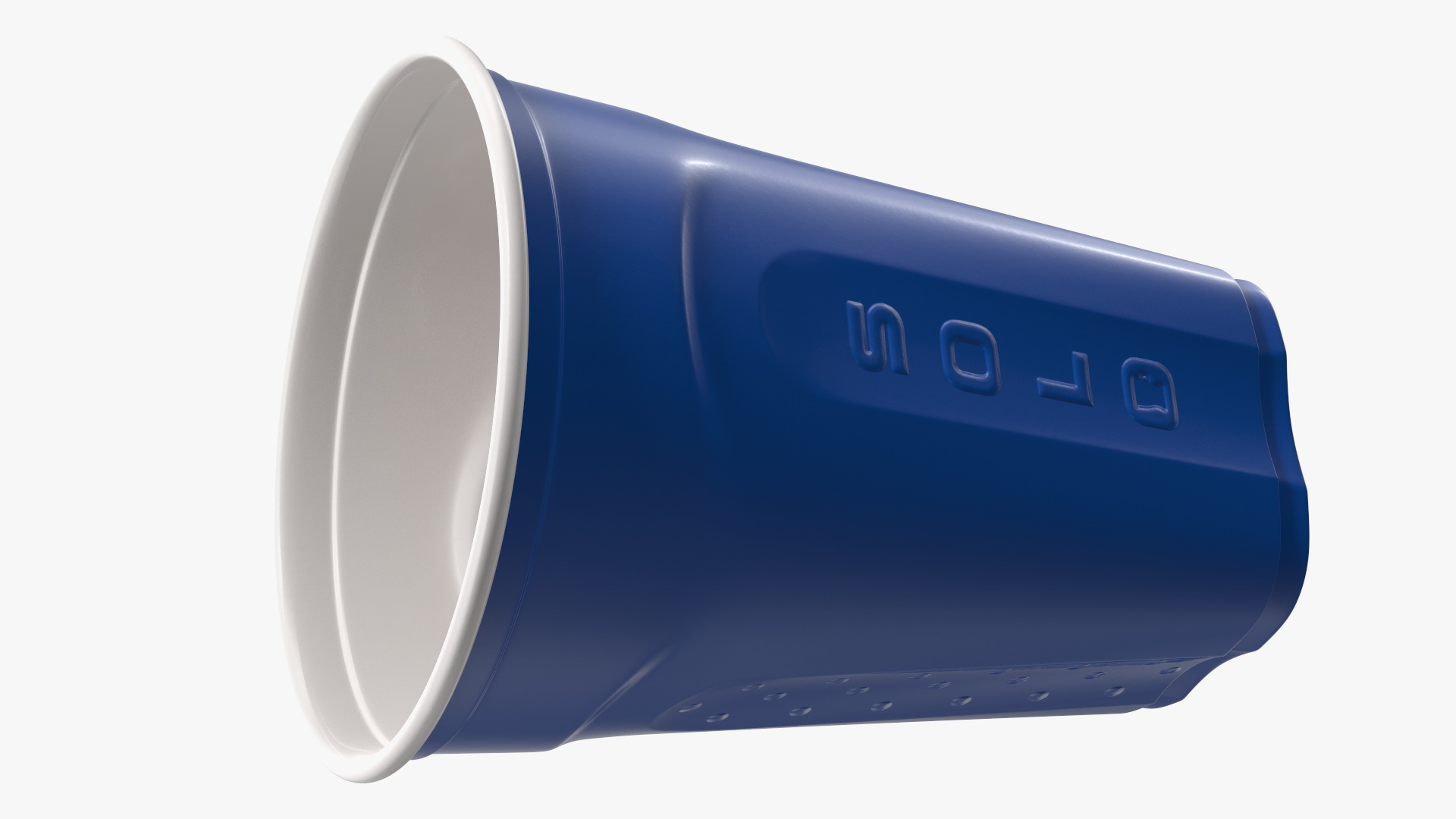 Solo Squared Plastic Cup Blue 3D model