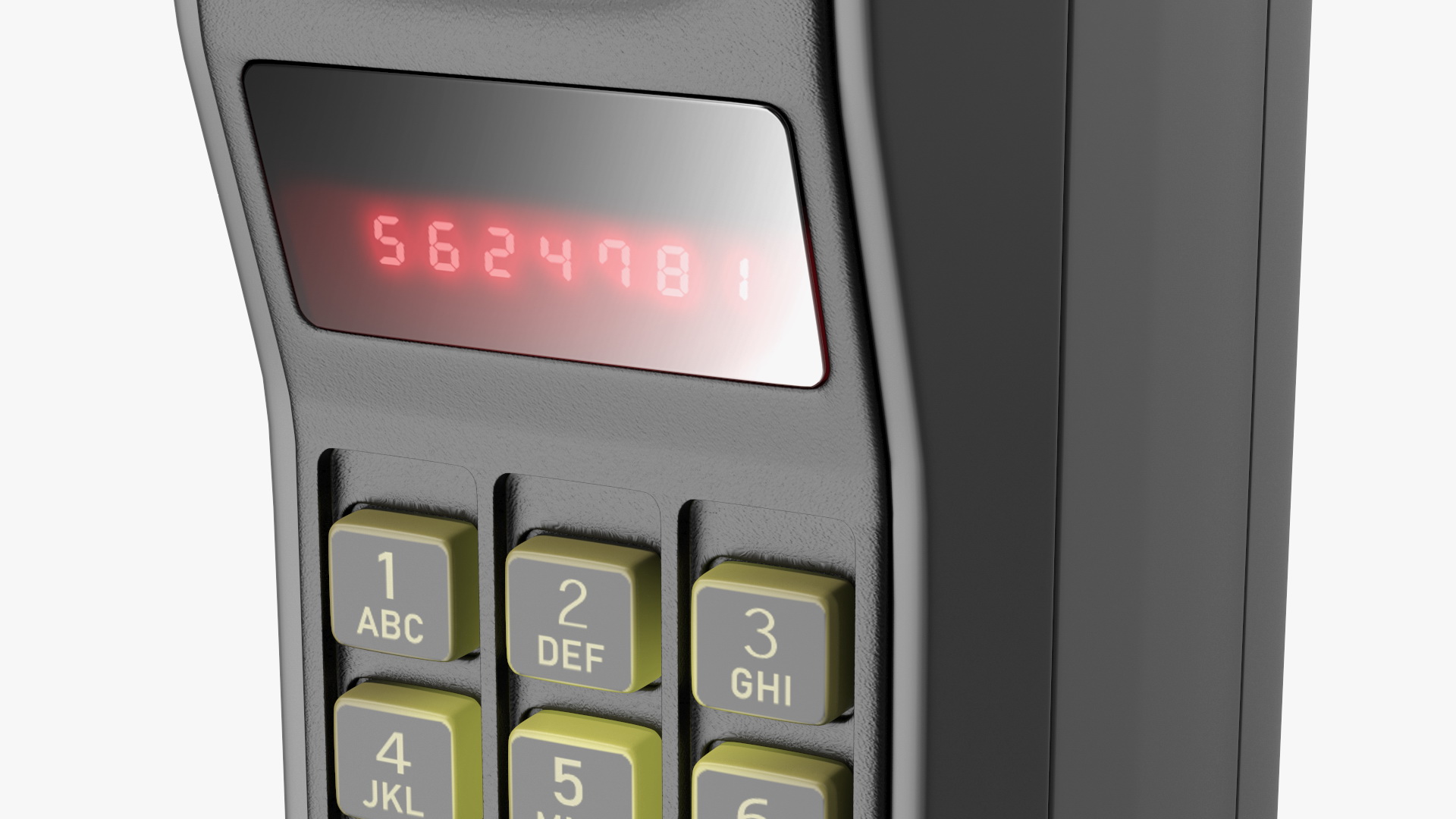 3D Motorola DynaTAC 8500X Vintage Mobile Phone model