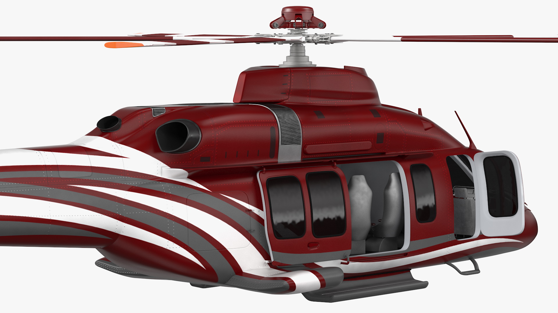 3D Bell 525 Relentless Corporate Rigged