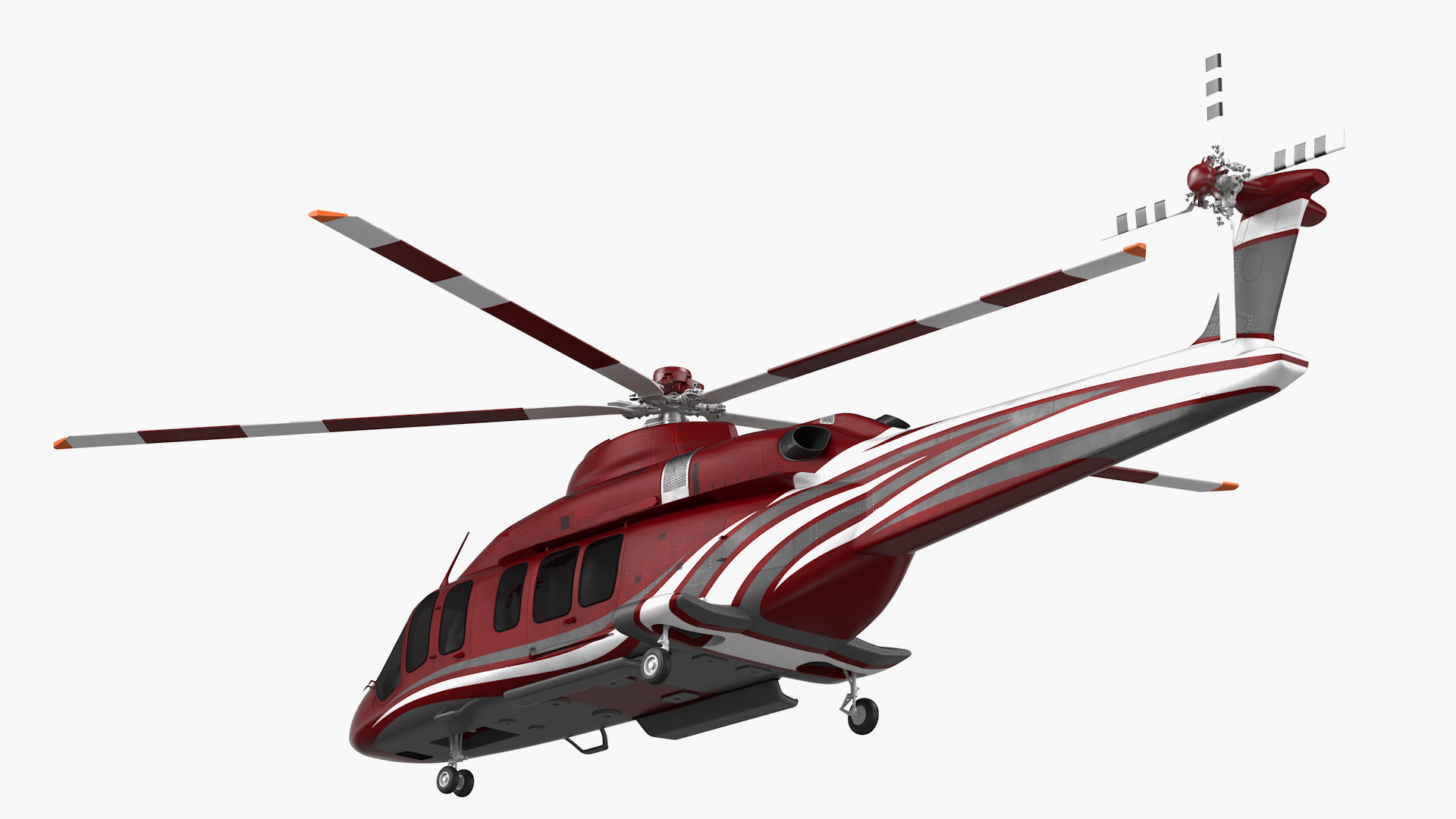 3D Bell 525 Relentless Corporate Rigged