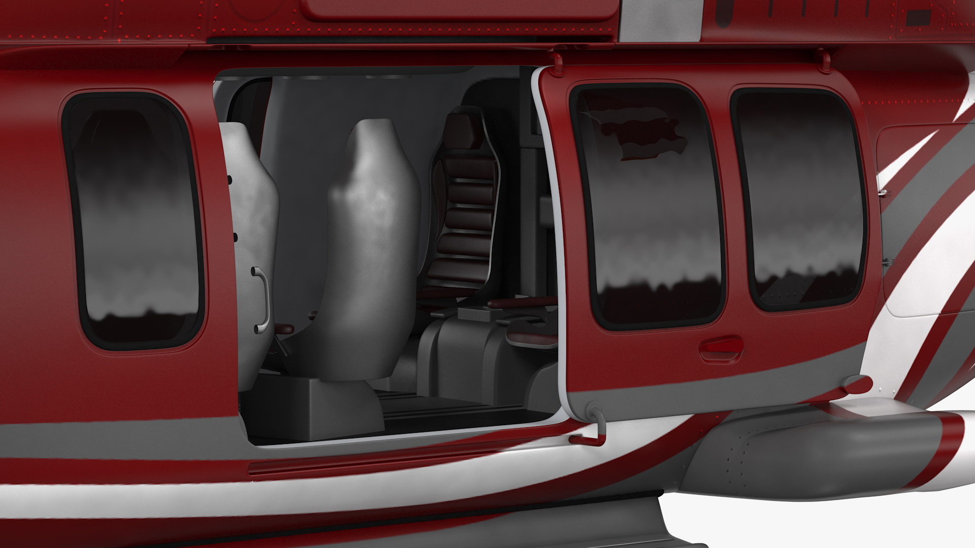 3D Bell 525 Relentless Corporate Rigged