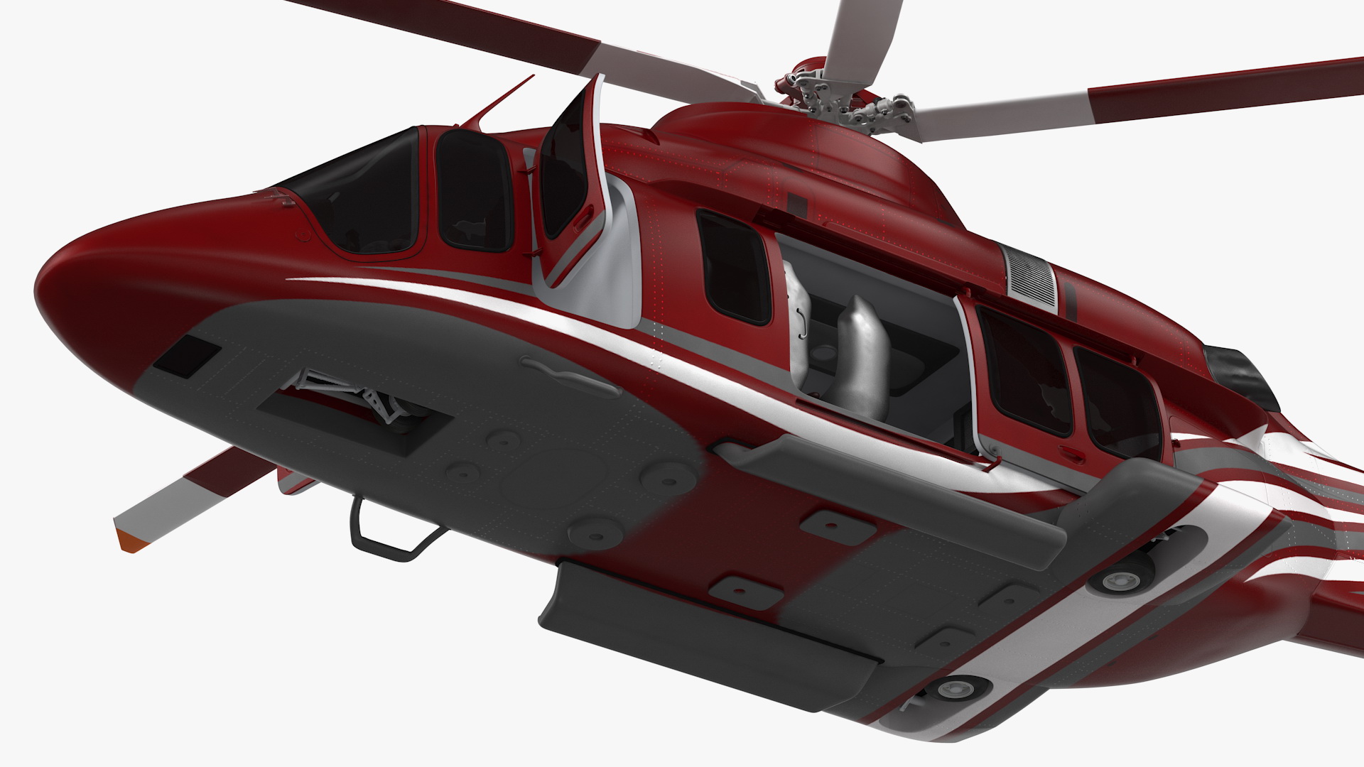 3D Bell 525 Relentless Corporate Rigged