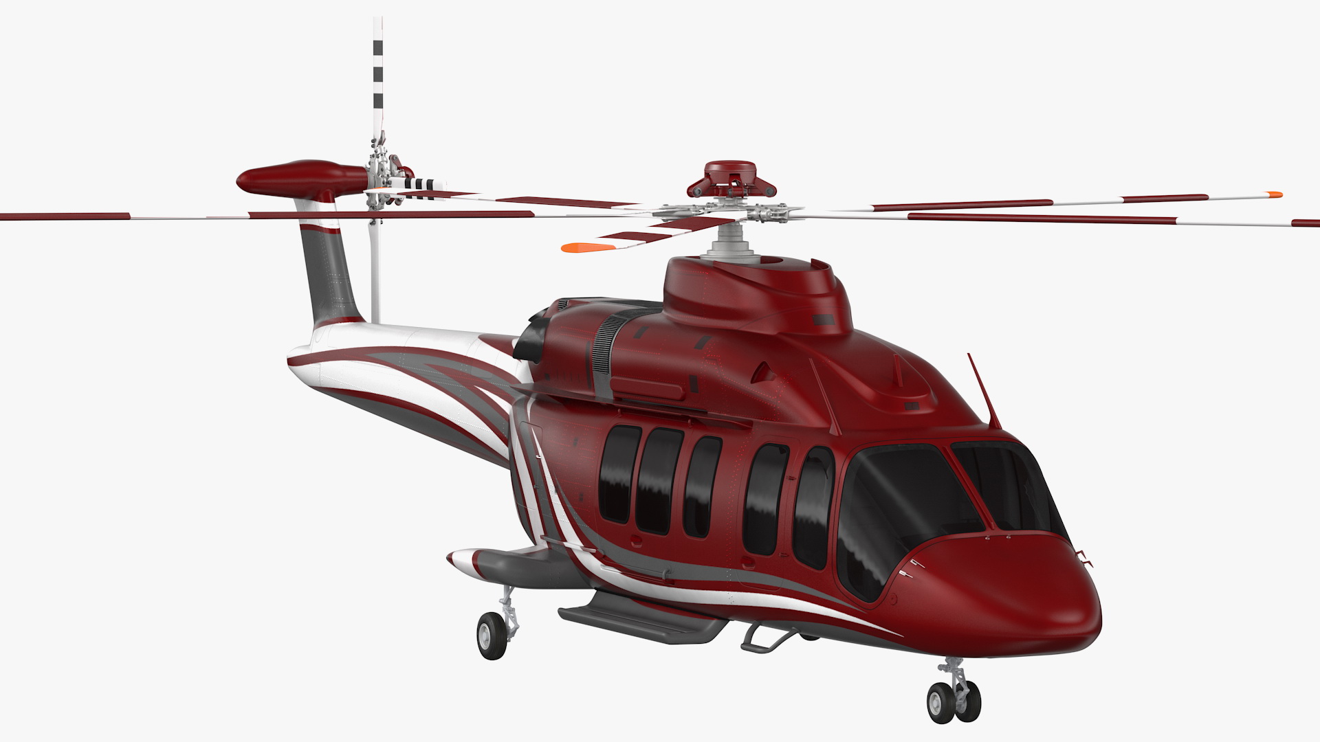 3D Bell 525 Relentless Corporate Rigged