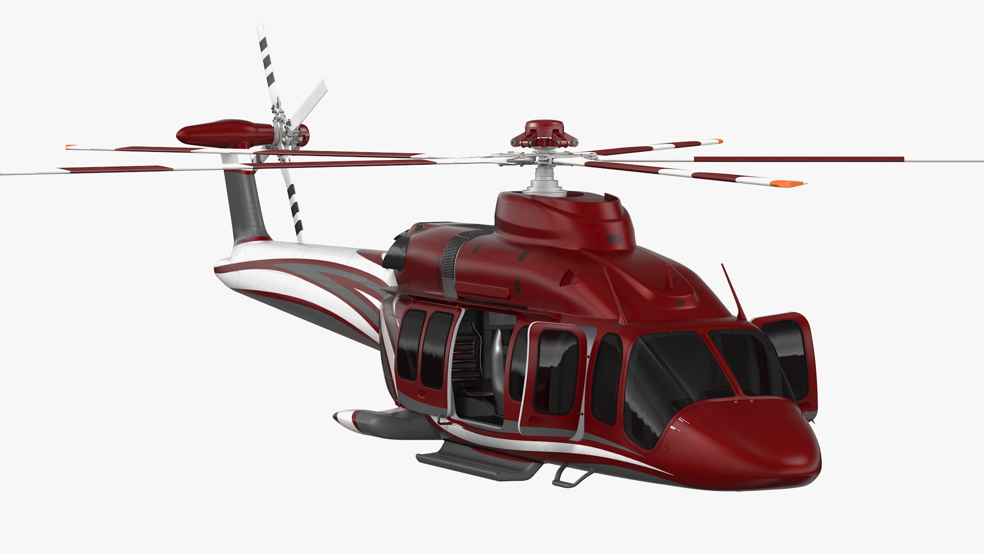3D Bell 525 Relentless Corporate Rigged