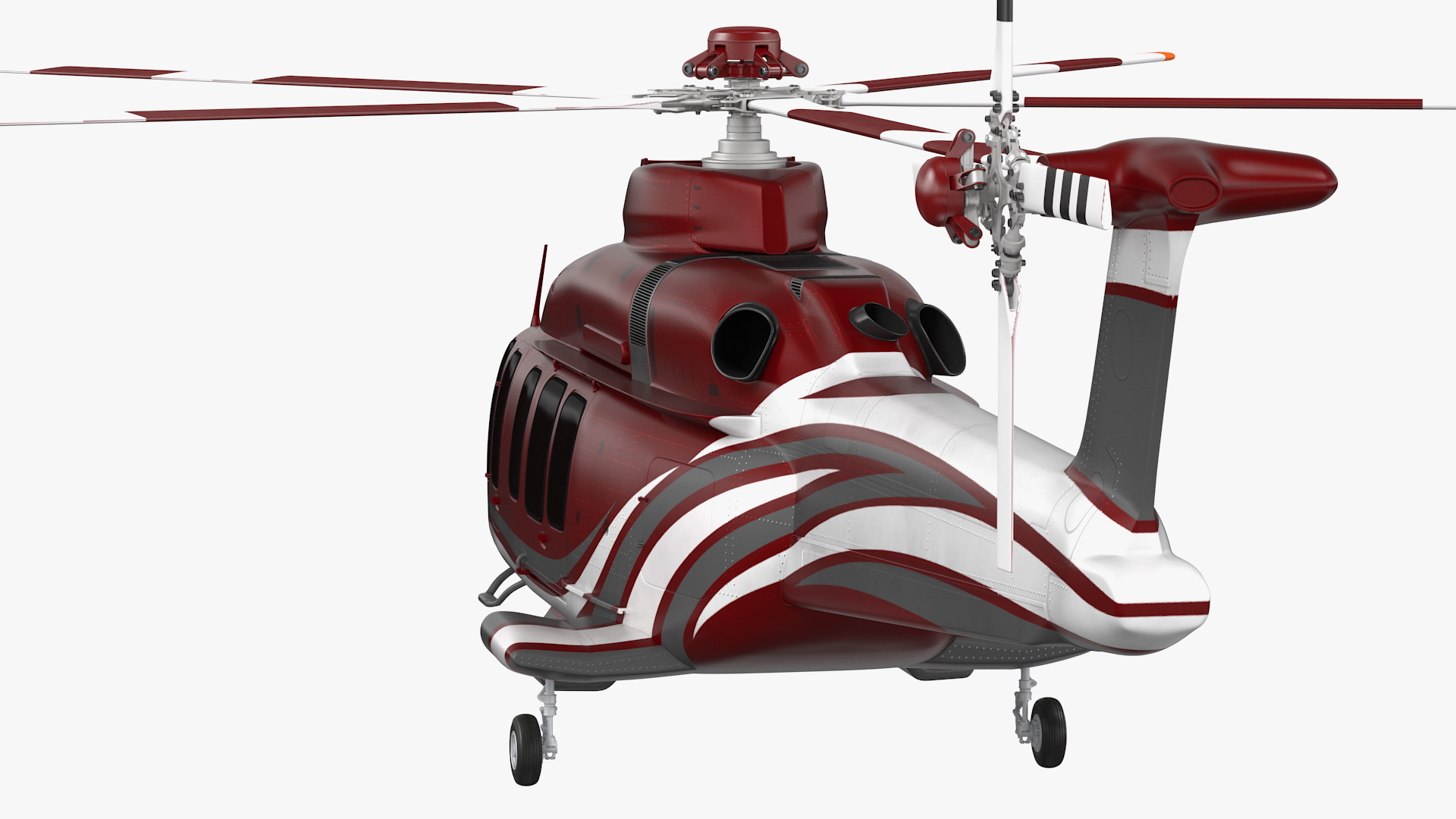 3D Bell 525 Relentless Corporate Rigged