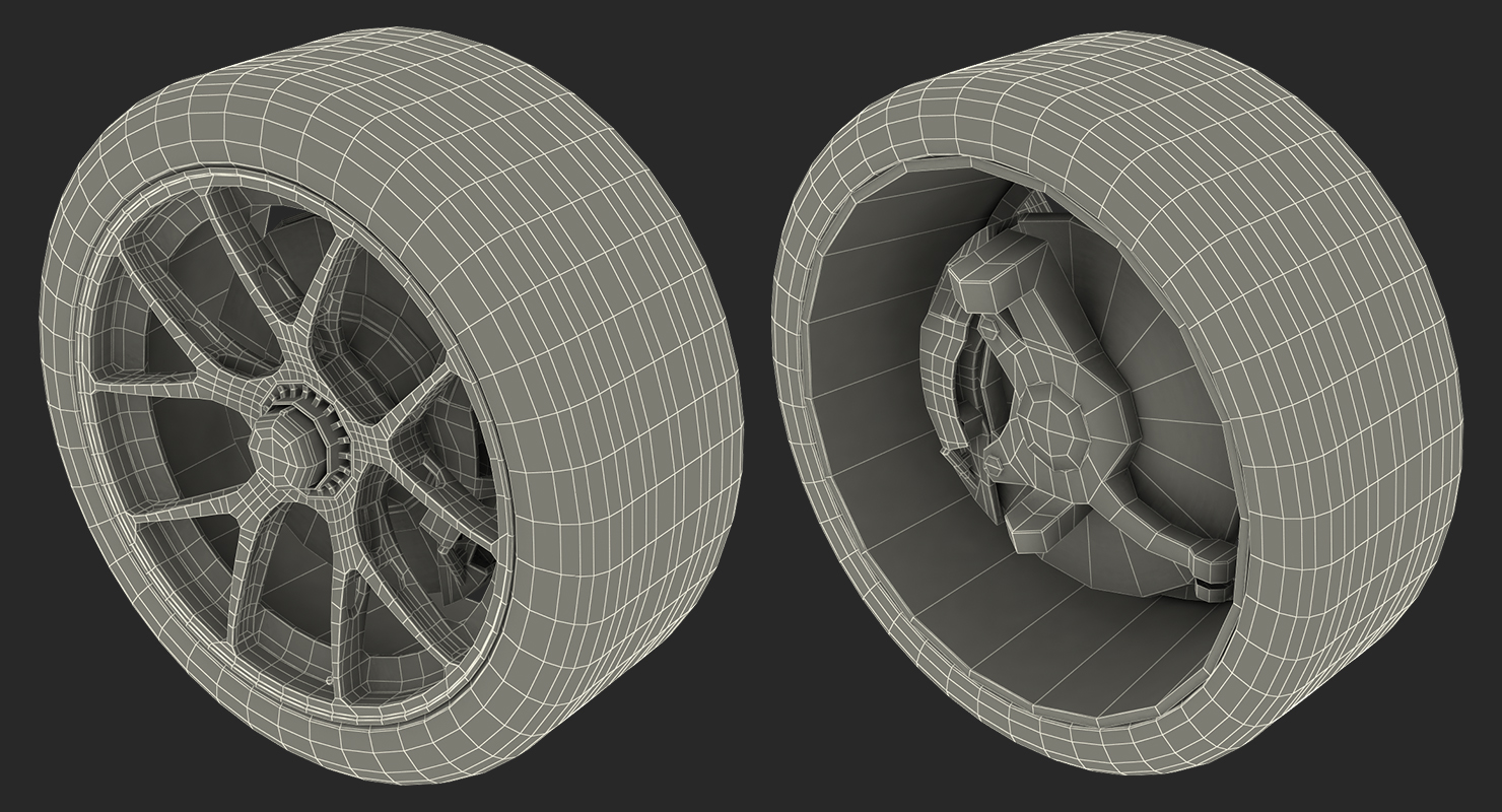 Toyota Racing Wheel 3D model
