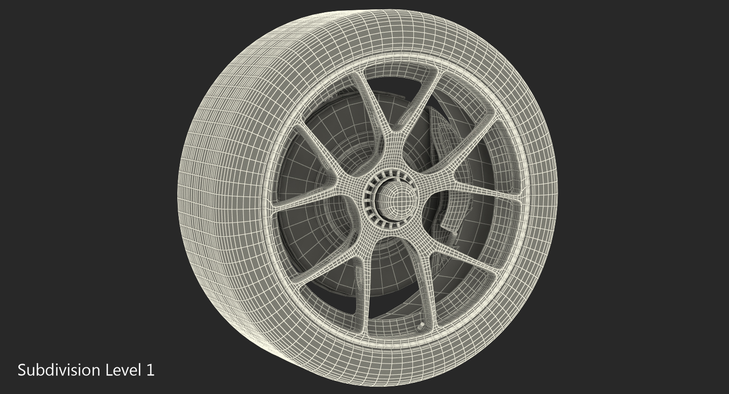 Toyota Racing Wheel 3D model