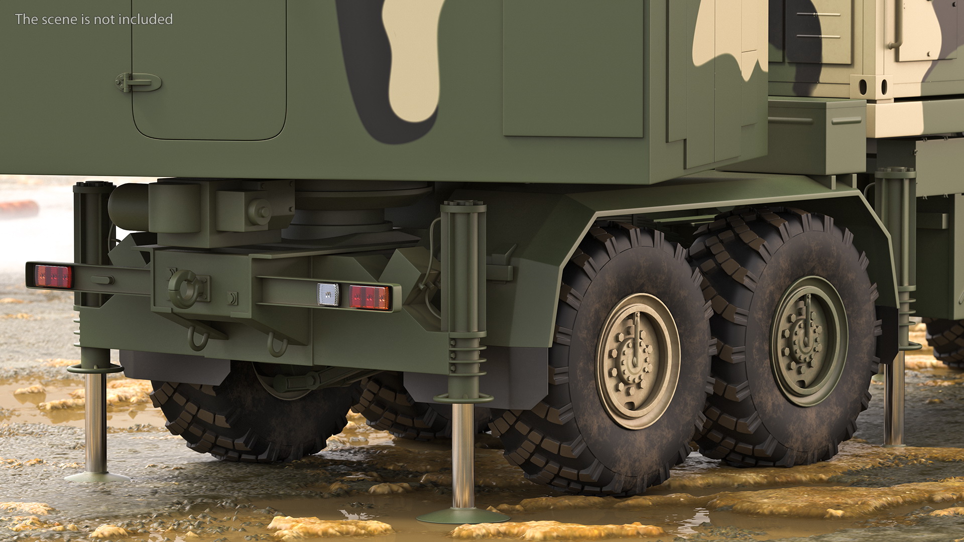 Camouflage Mobile Tracking Radar Vityaz 50R6 3D model