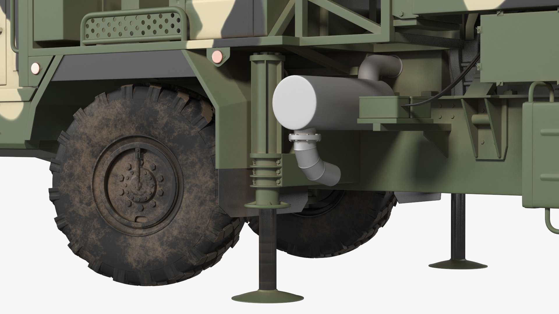 Camouflage Mobile Tracking Radar Vityaz 50R6 3D model
