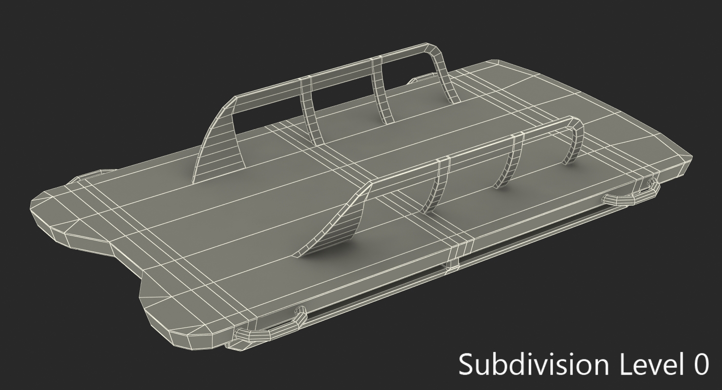 3D Skeleton Sled model