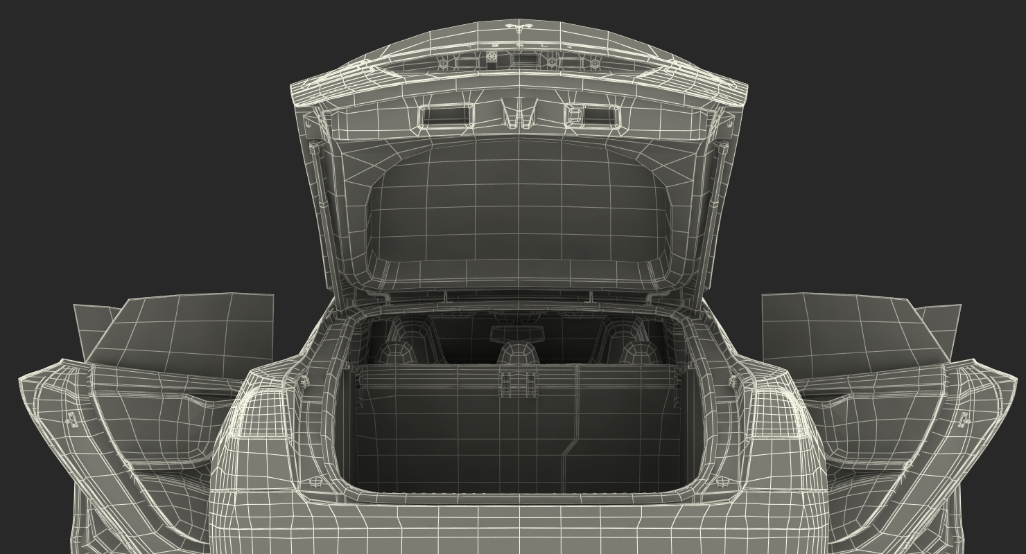 Tesla Model S 75D 2017 Rigged 3D model