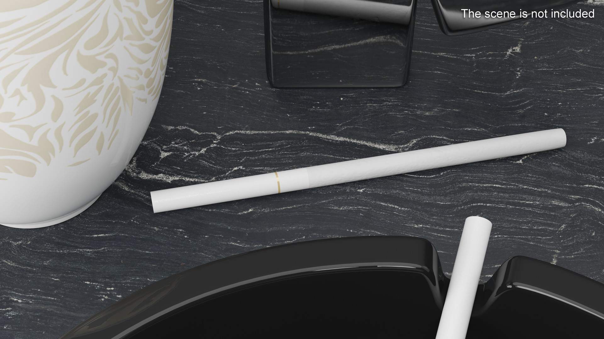 3D model Cigarette Super Slim Gold