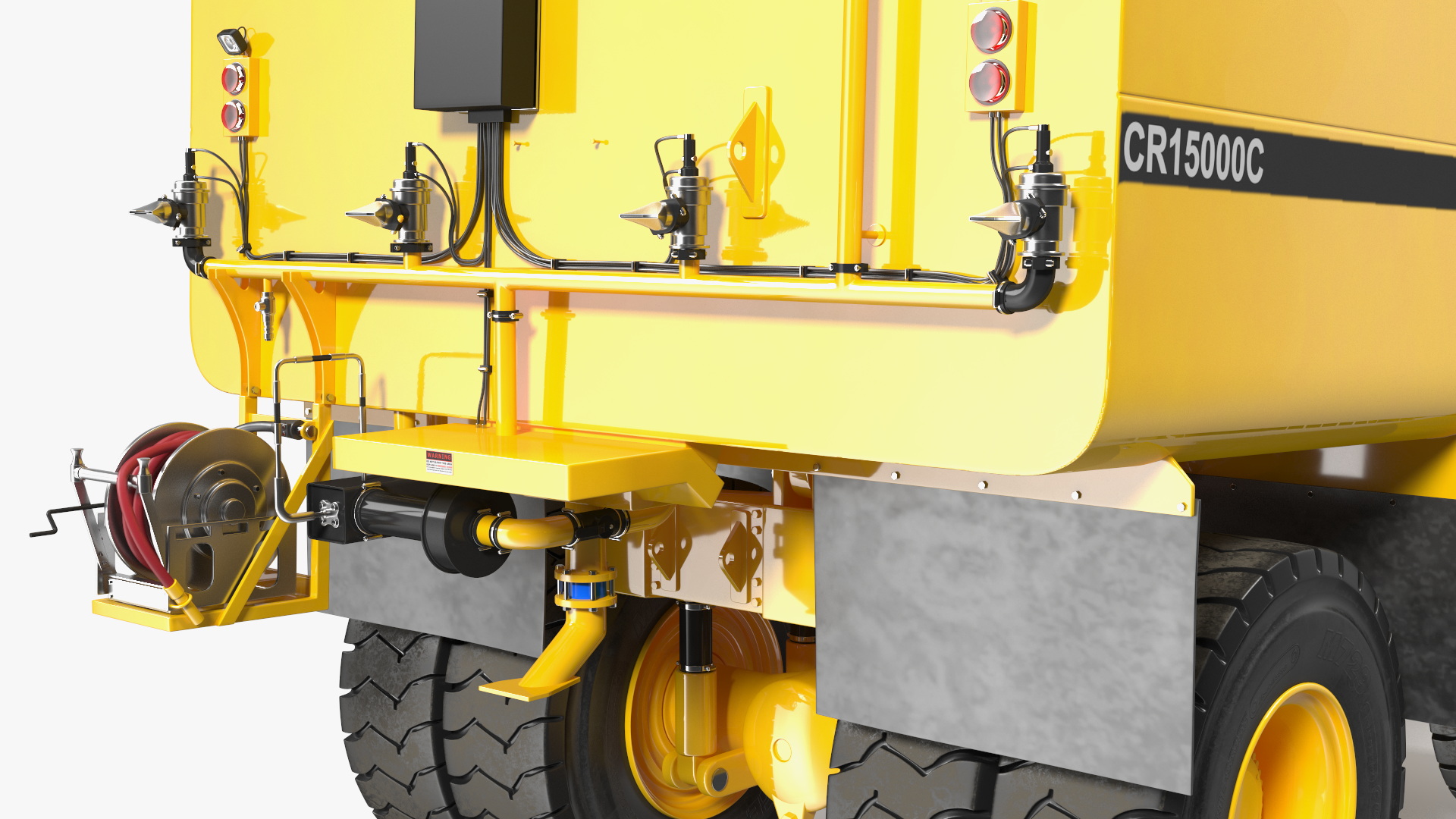 3D model Simple Interior CAT 775 Water Truck