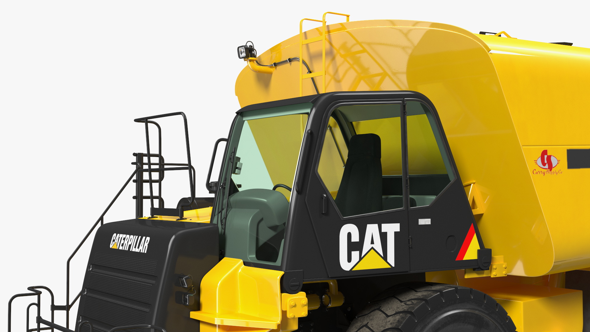 3D model Simple Interior CAT 775 Water Truck
