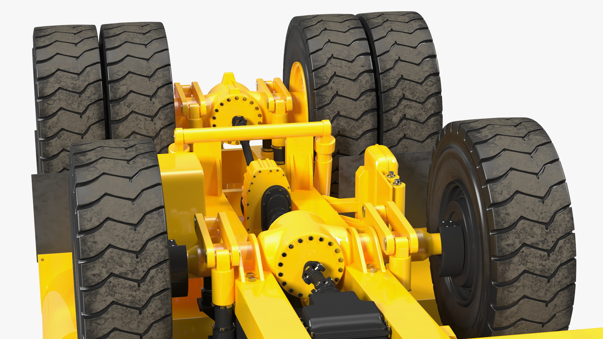 3D model Simple Interior CAT 775 Water Truck