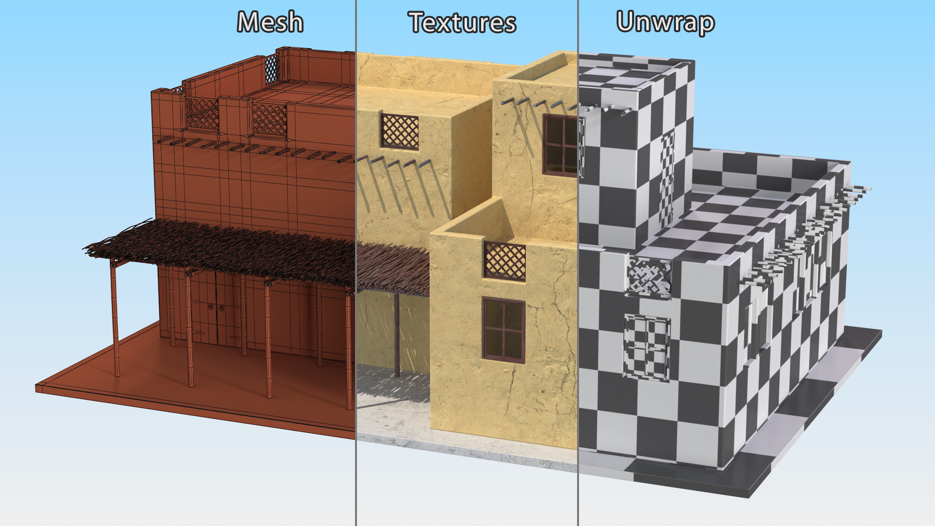 Middle Eastern Traditional House 3D
