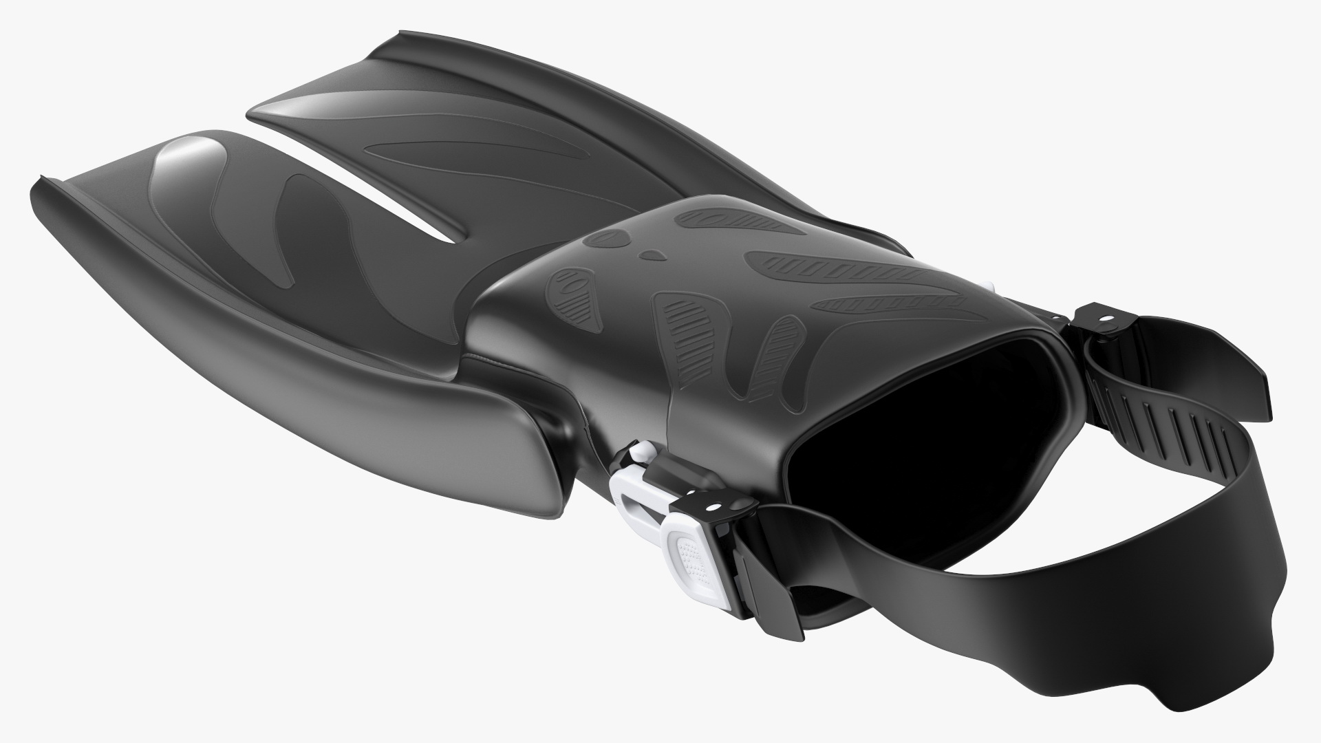 3D model Black Open Heel Split Fin