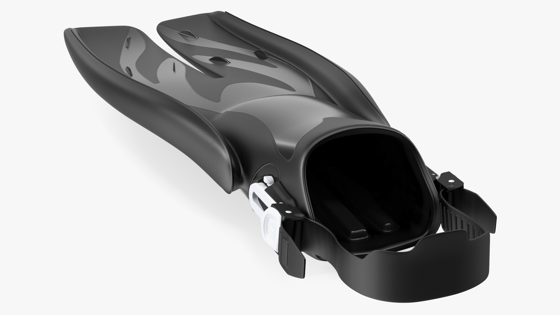 3D model Black Open Heel Split Fin