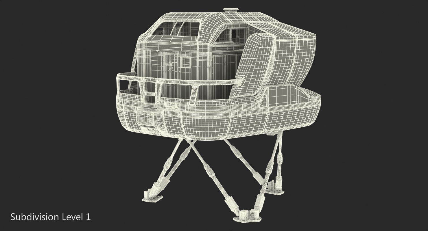Airplane Simulator Machine Generic 3D model