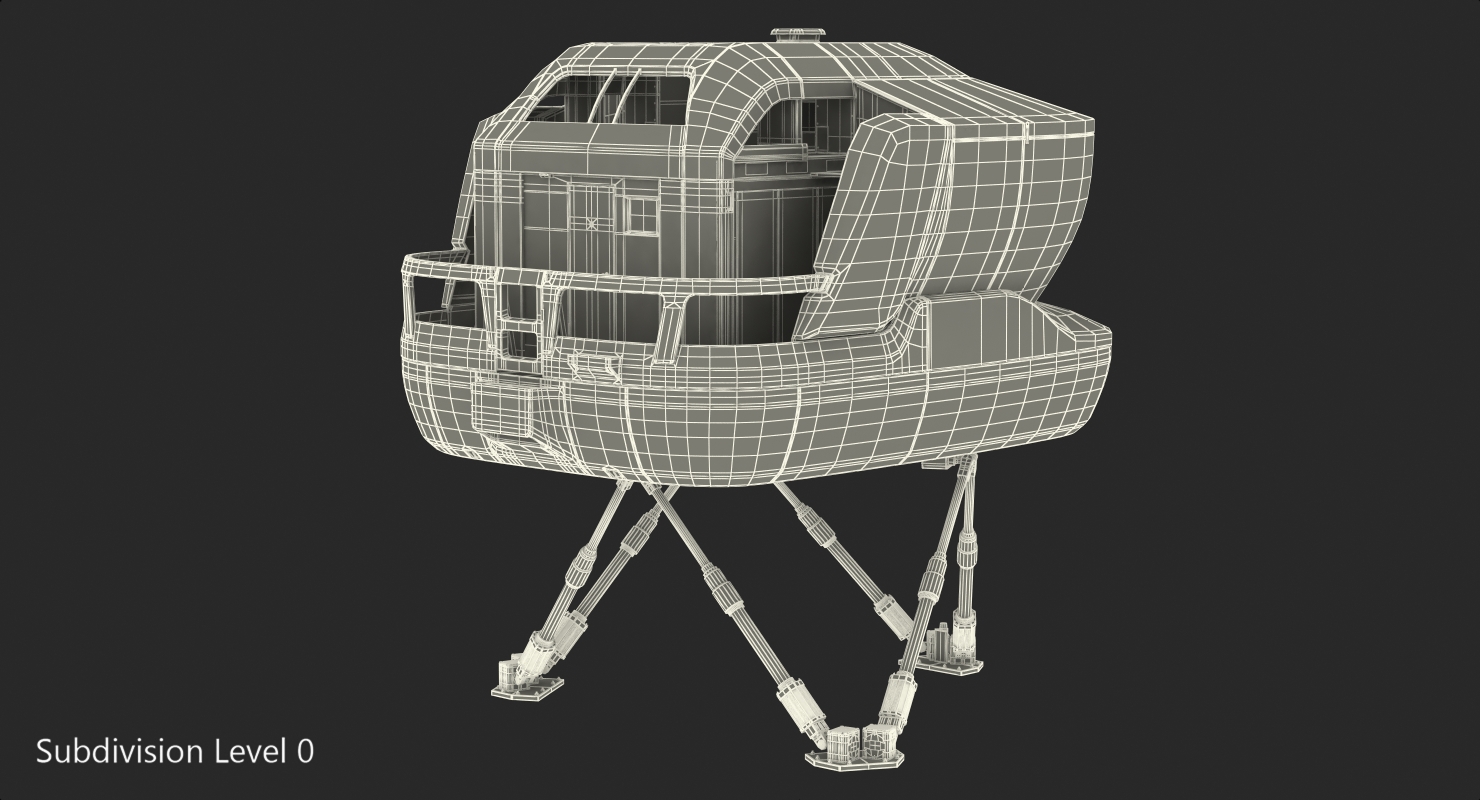 Airplane Simulator Machine Generic 3D model