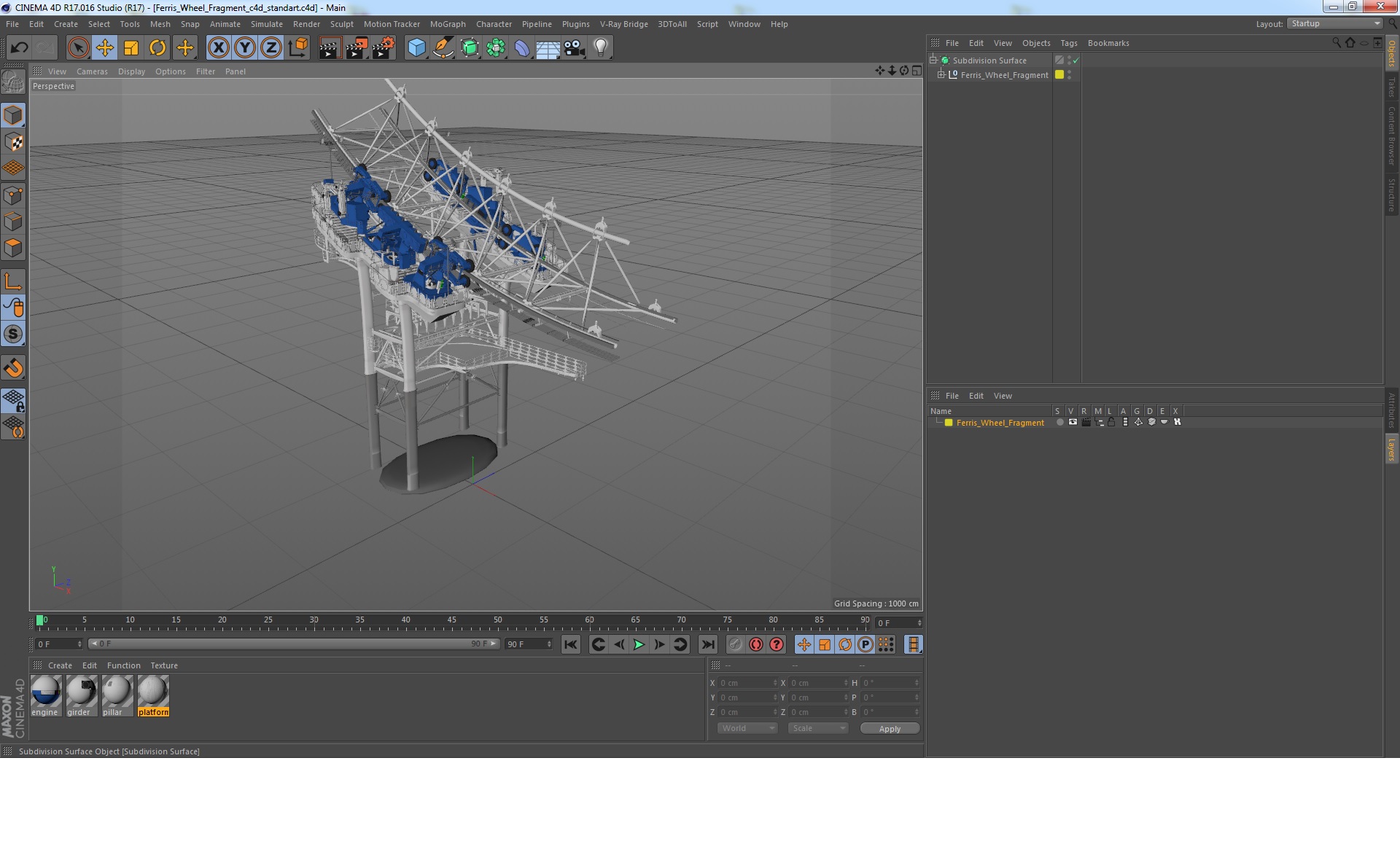 3D Ferris Wheel Fragment