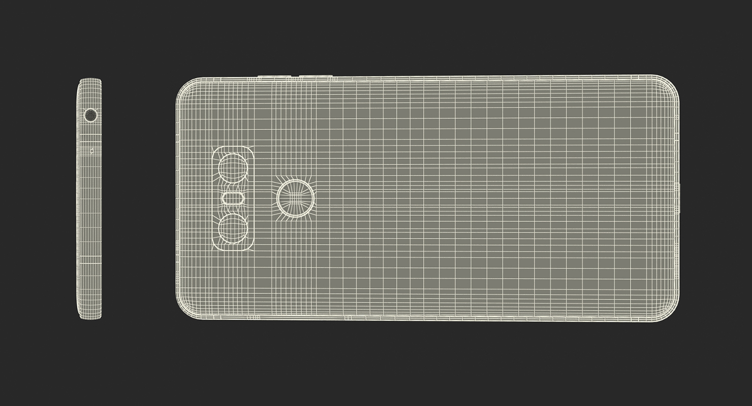 3D LG G6 Ice Platinum model