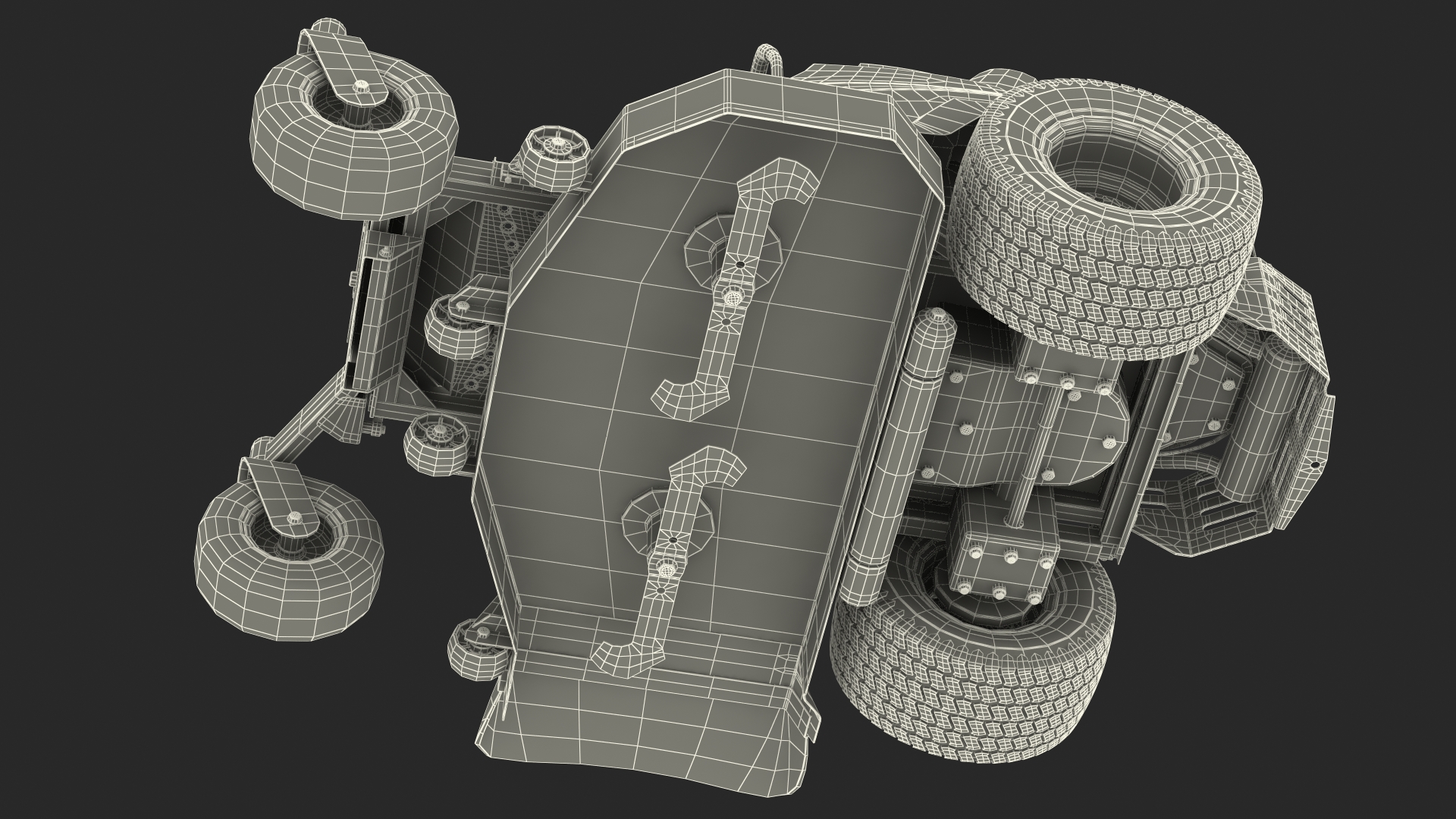 3D model Zero Turn Lawn Mower Generic Rigged