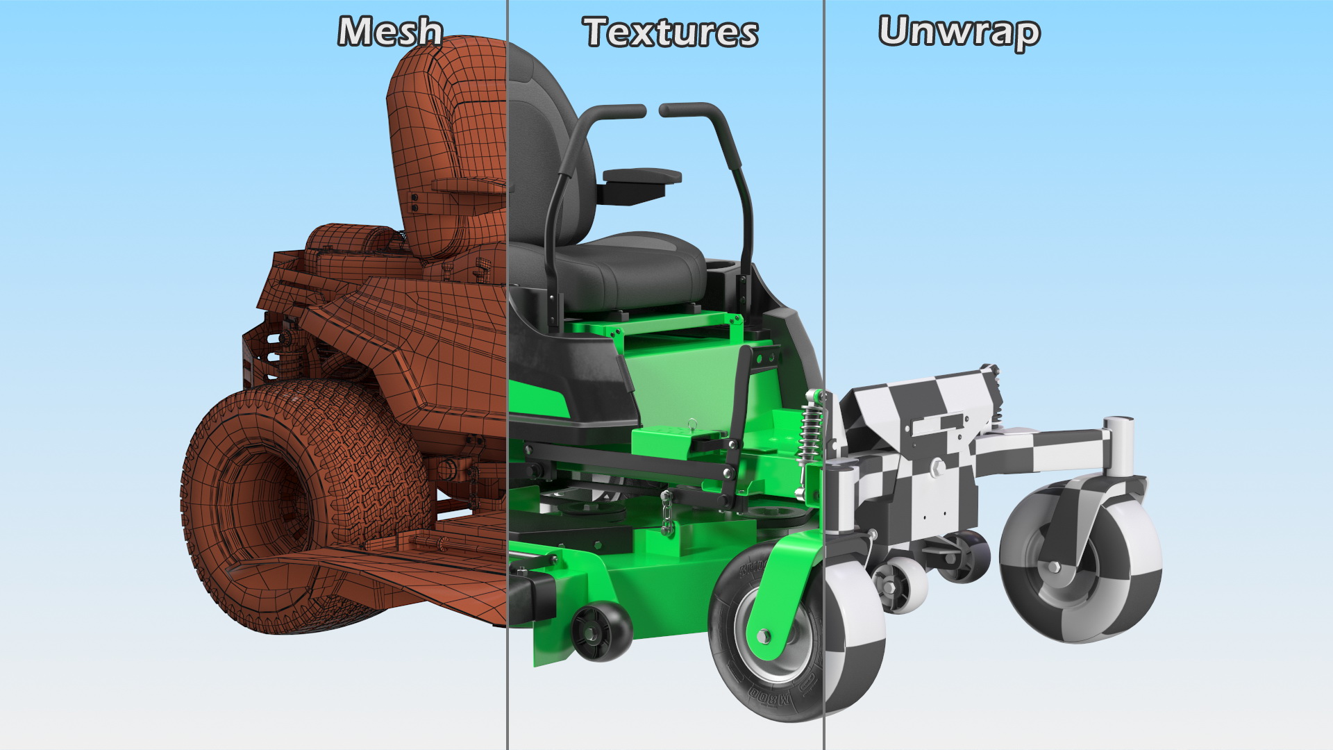 3D model Zero Turn Lawn Mower Generic Rigged