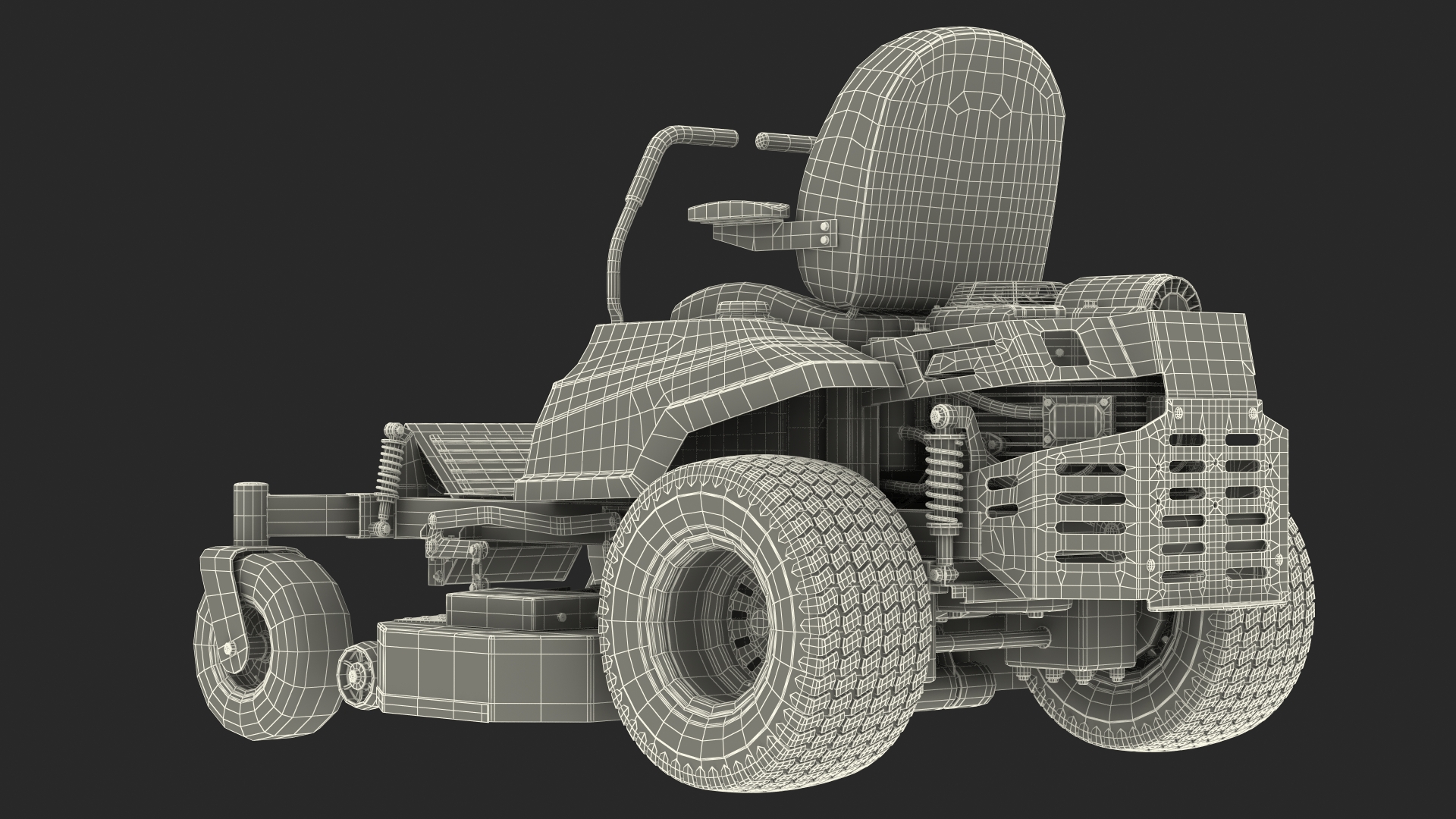 3D model Zero Turn Lawn Mower Generic Rigged