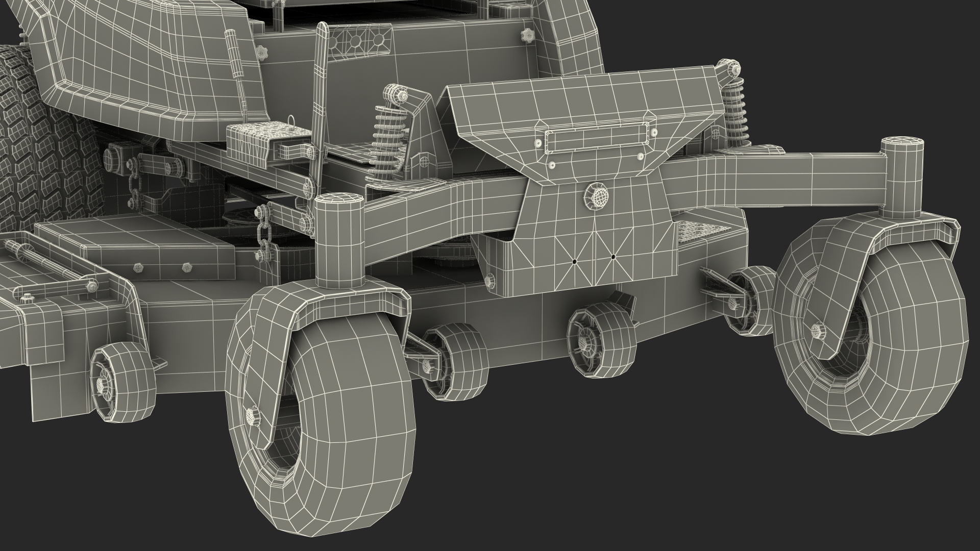 3D model Zero Turn Lawn Mower Generic Rigged